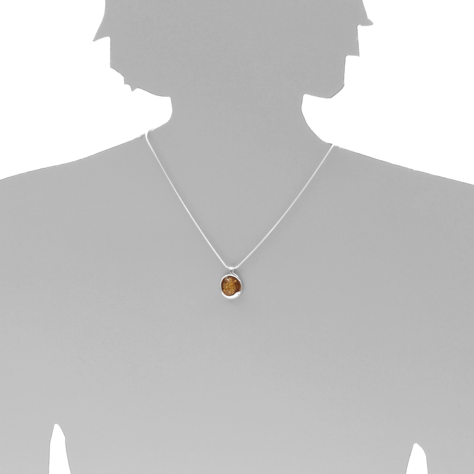 OSTSEE-SCHMUCK Kette mit Anhänger »- Ragna - Silber 925/000 - Bernstein«