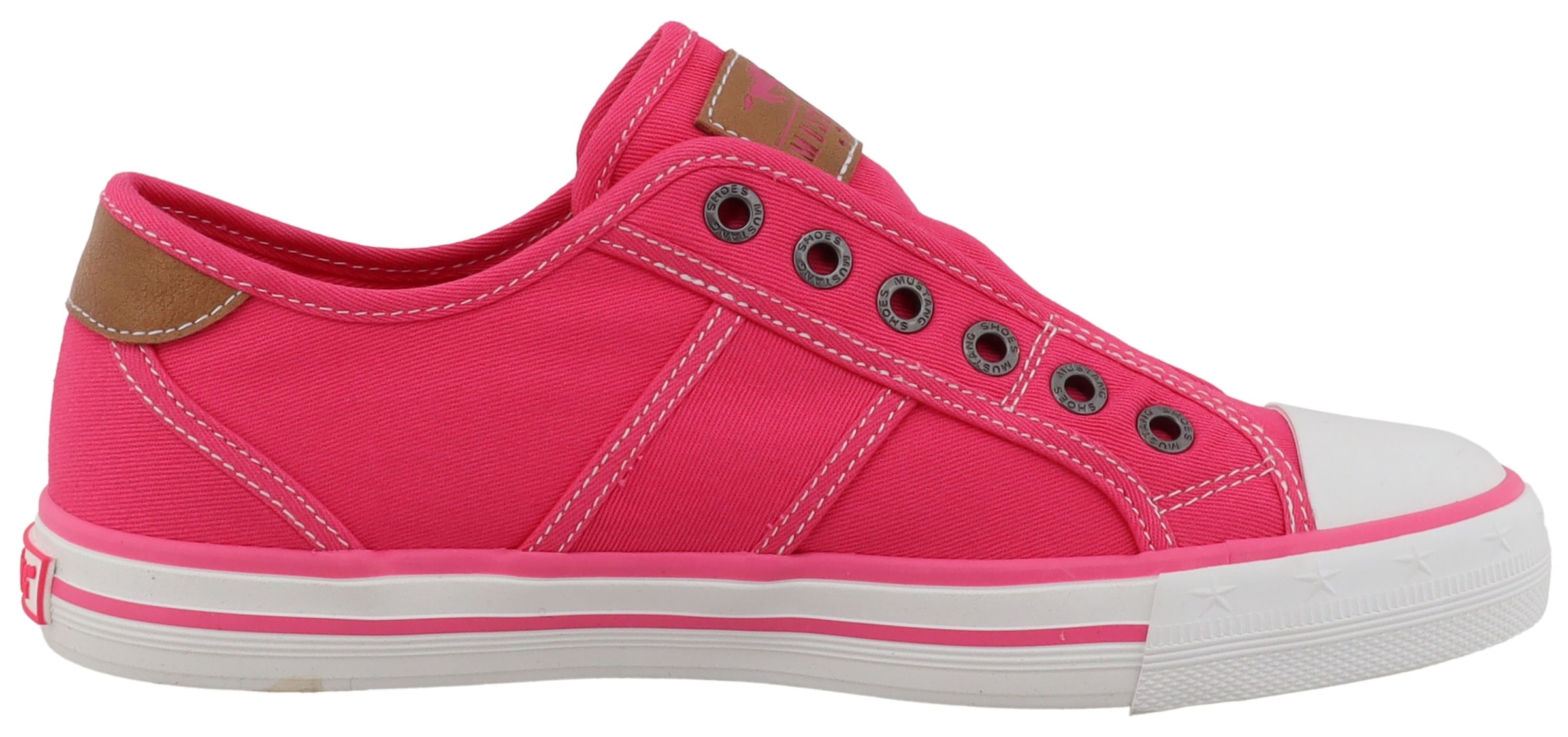 Mustang Shoes Slip-On Sneaker »Winona«  Slipper, Halbschuh mit modischen Kontrastnähten