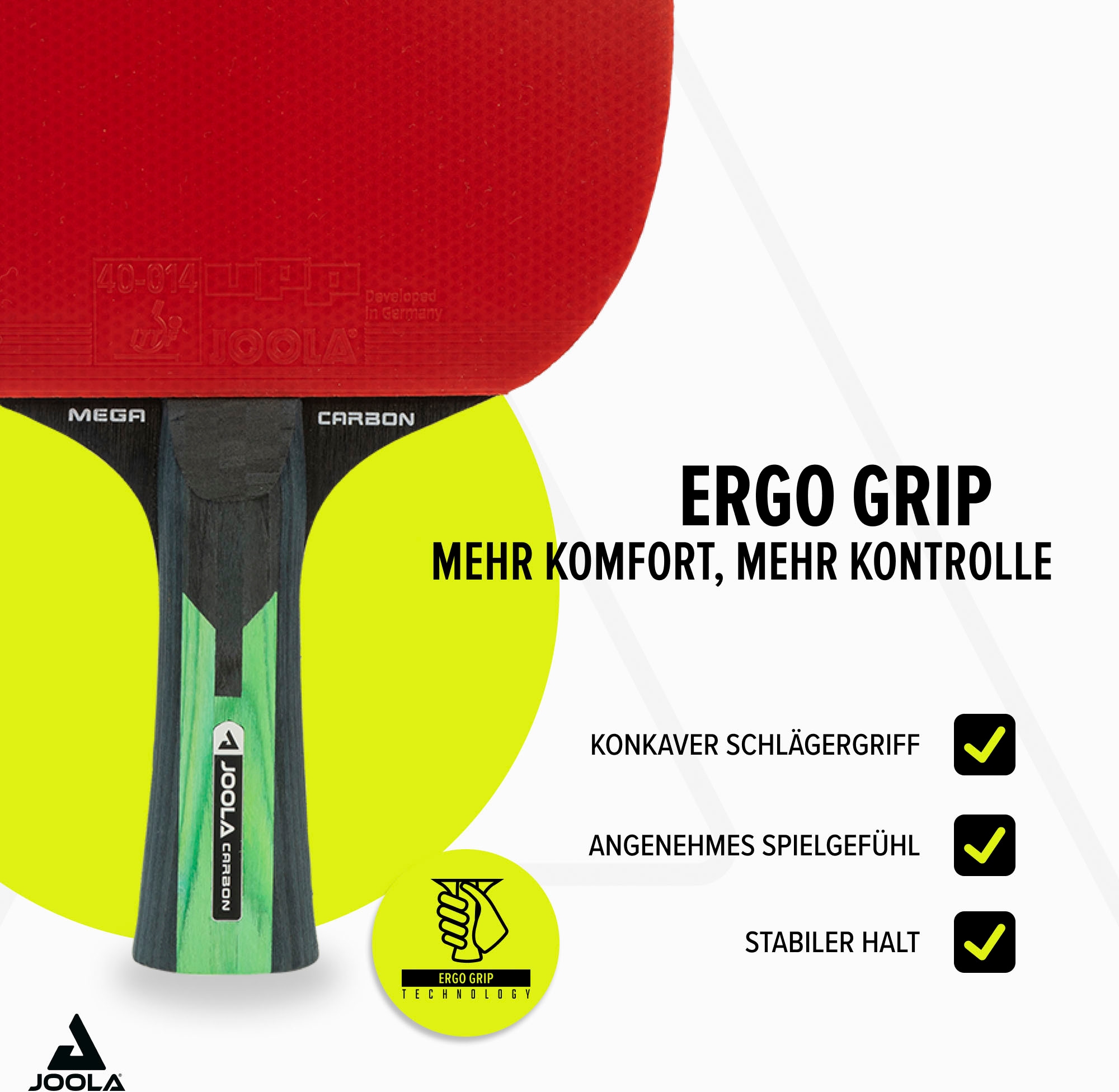 Joola Tischtennisschläger »Mega Carbon«, (Packung)