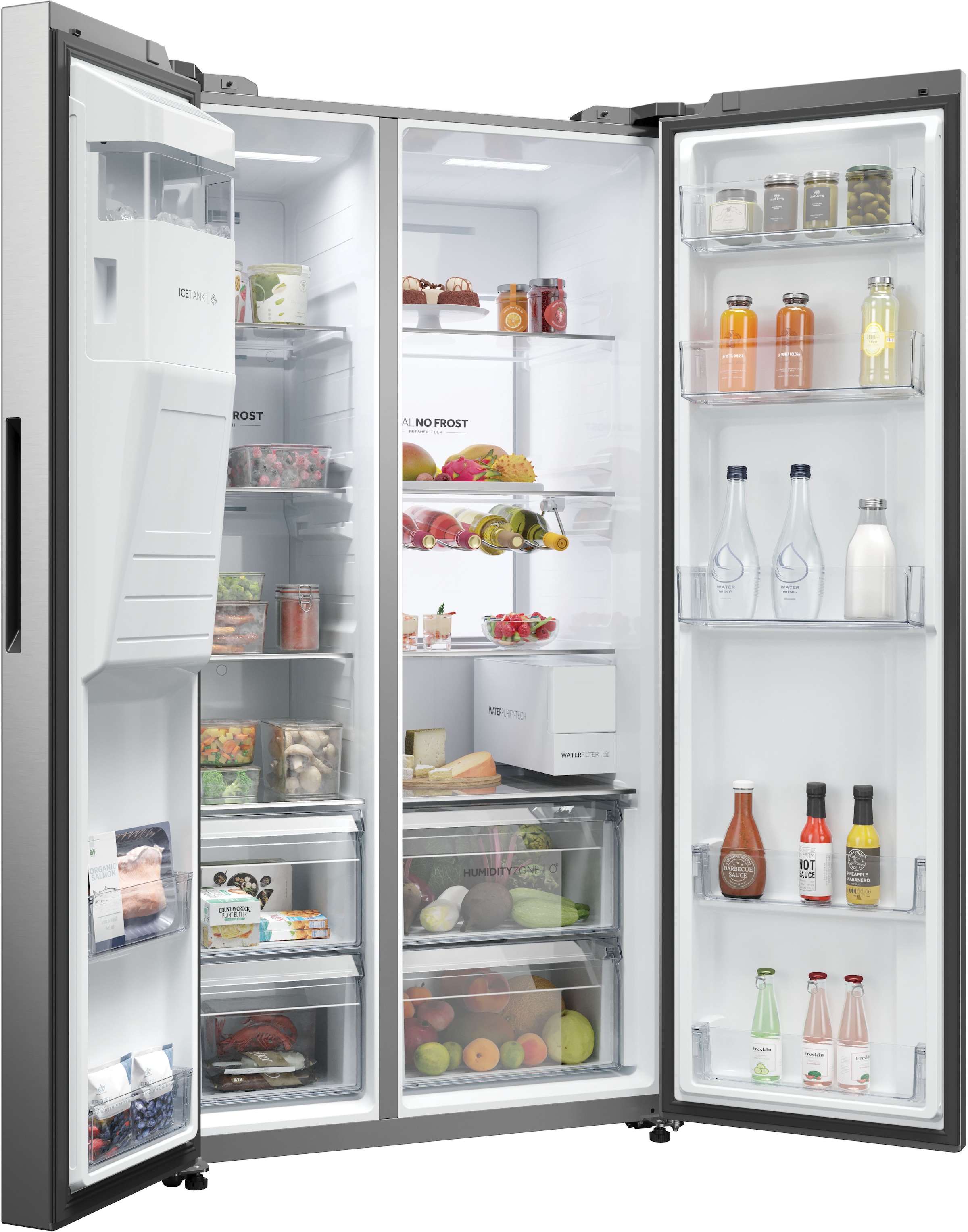 Haier Side-by-Side SBS SERIES 7 »HSW79F18CIMM«, Smart Home: Optionale Steuerung per App und Wi-Fi