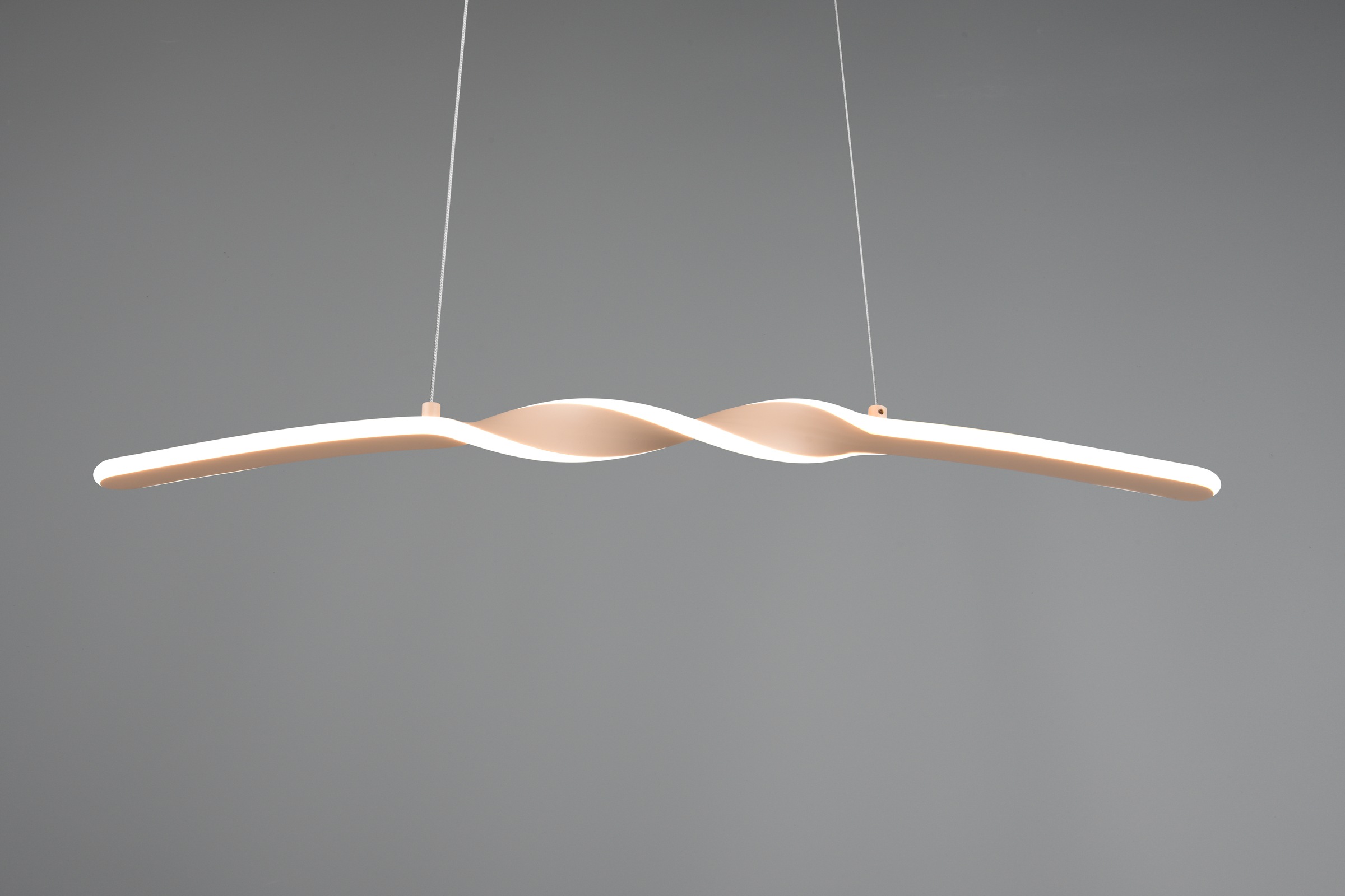 REALITY Leuchten LED Pendelleuchte »GINKO, Hängeleuchte LED 18W 1980 Lumen 3000K warmweiß« LED-Board 1 Stk. Warmweiß Hängelampe Esszimmer, höhenverstellbar bis max 150cm, Breite 79 cm