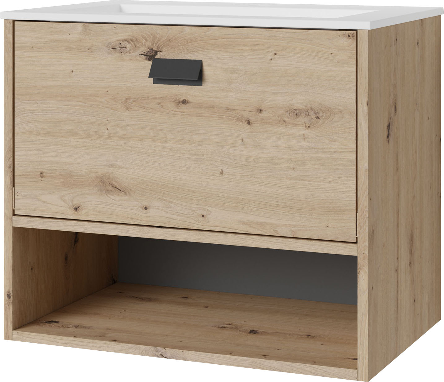 Byliving Waschtisch »Wellness« Breite 60 cm in braun, Größe B/H/T: 60 cm x 50 cm x 40 cm