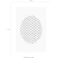 Komar Poster »Shelly Patterns Aqua«, Formen-Kunst, Höhe: 70cm