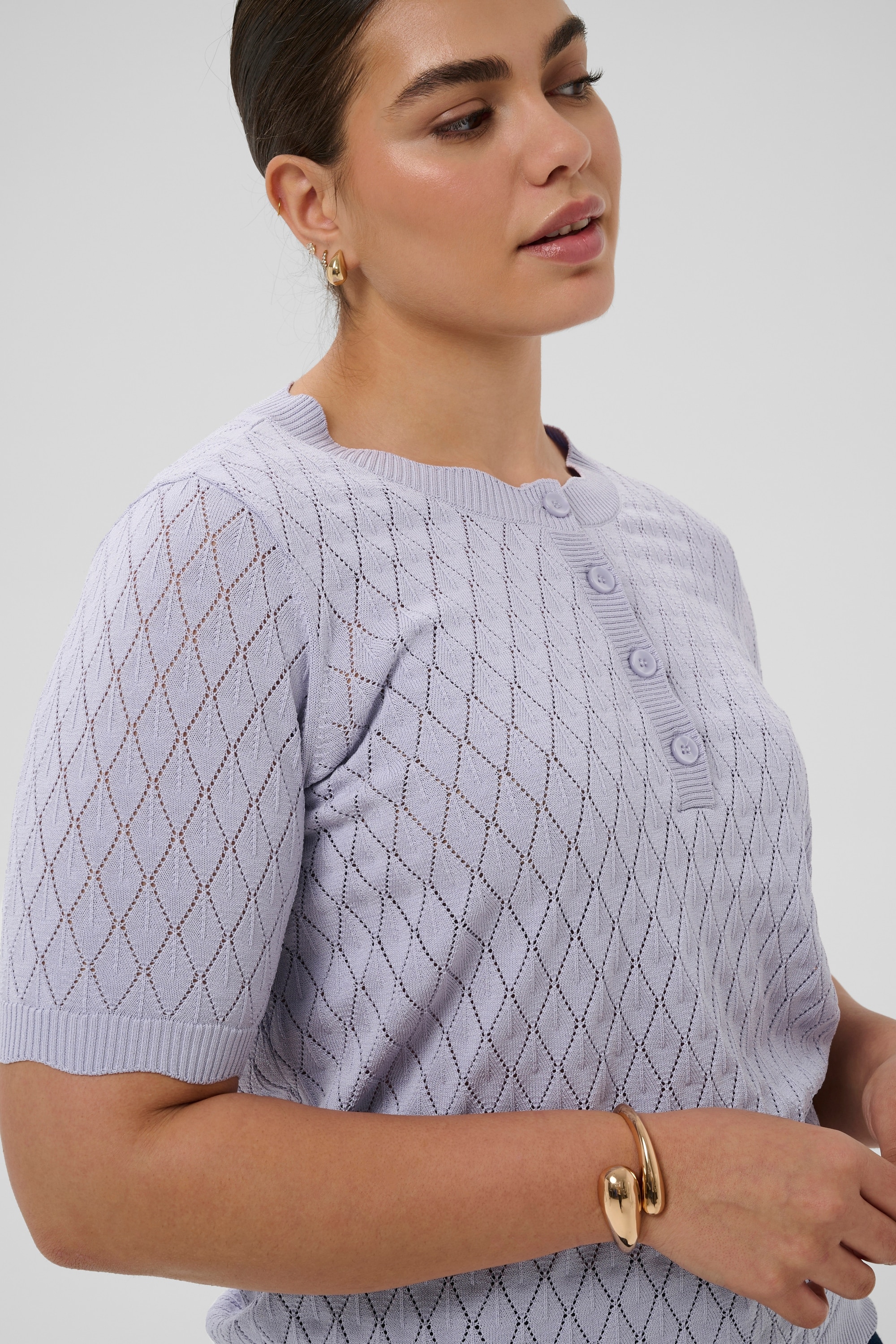 KAFFE Curve Strickpullover »Damen Strickpullover KCbirthe«