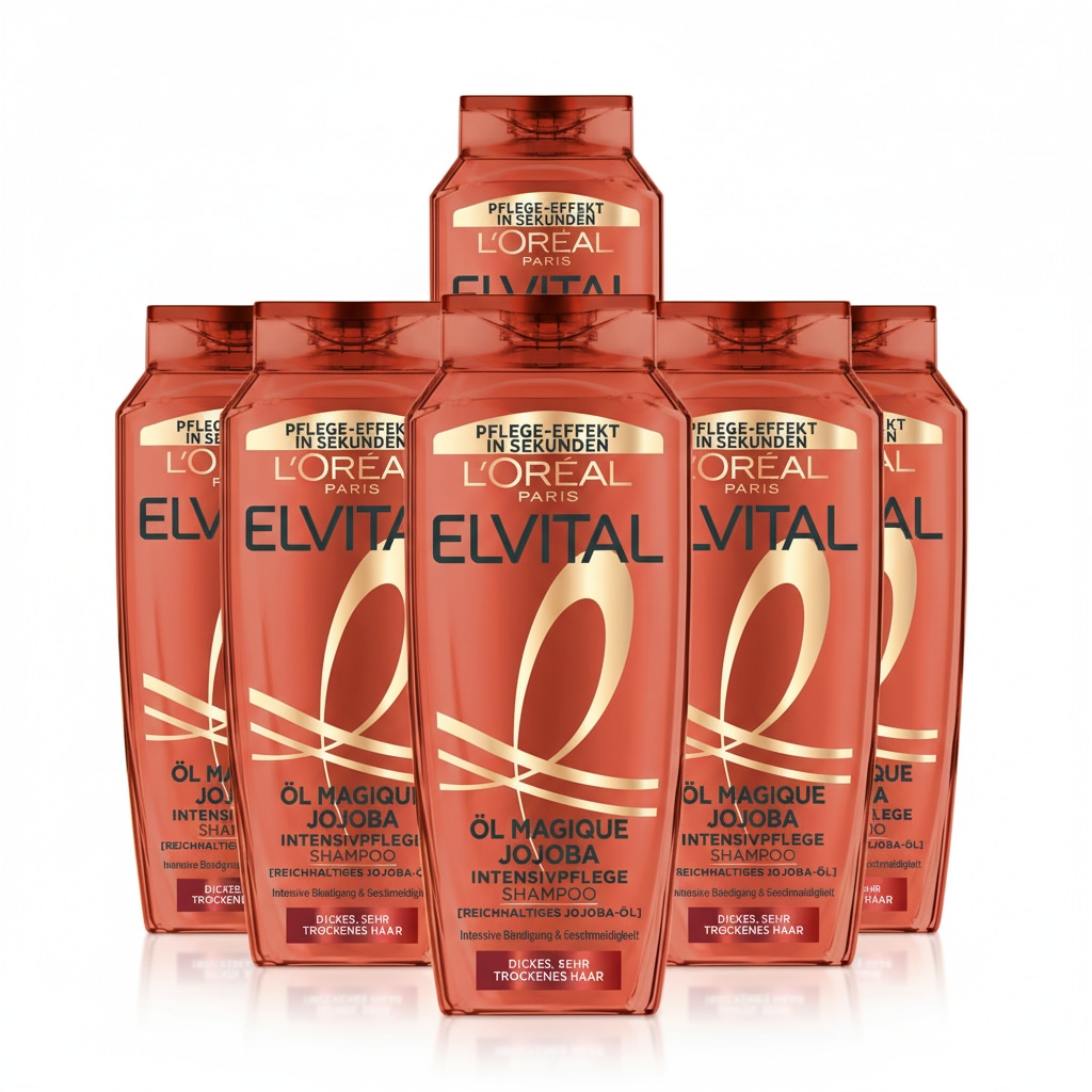 L'ORÉAL PARIS Haarshampoo »L'Oréal Paris Elvital Öl Magique Jojoba Shampoo« Für sehr trockenes Haar, kraftvolle Formel mit Jojoba-Öl.
