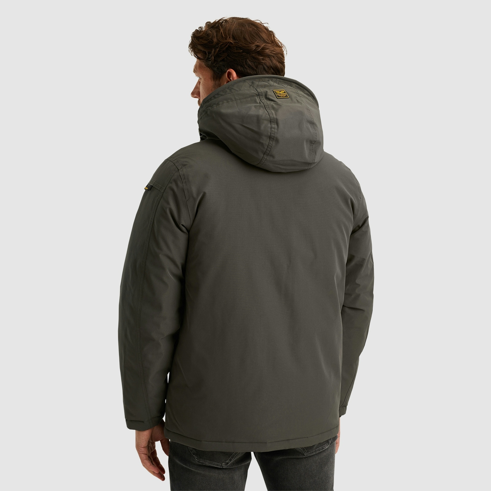 PME LEGEND Outdoorjacke »Semi long jacket STEARPACKER Ottoman«, mit Kapuze, mit Kapuze