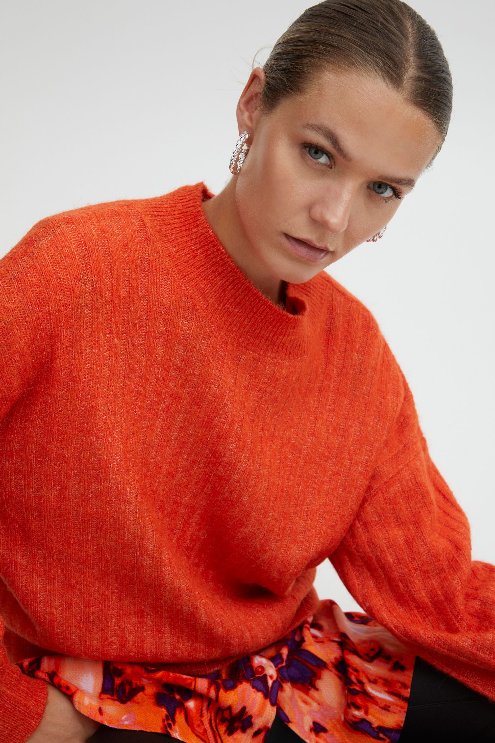 Ichi Strickfleece-Pullover »Strickpullover IHKamara«