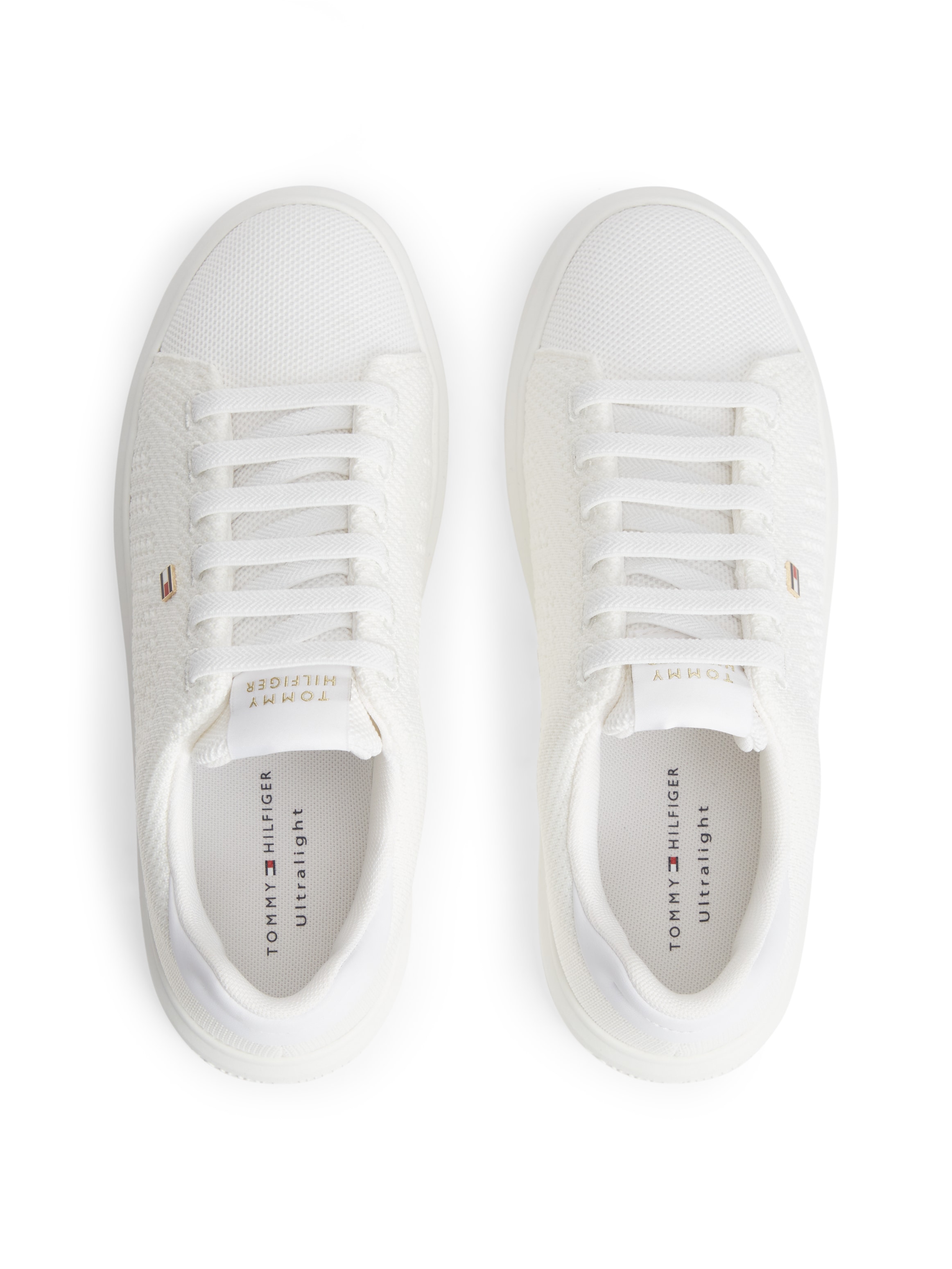 Tommy Hilfiger Sneaker »TH ICON LIGHT KNIT SNEAKER«  Freizeitschuh, Halbschuh, Schnürschuh in sommerlicher Strick-Optik