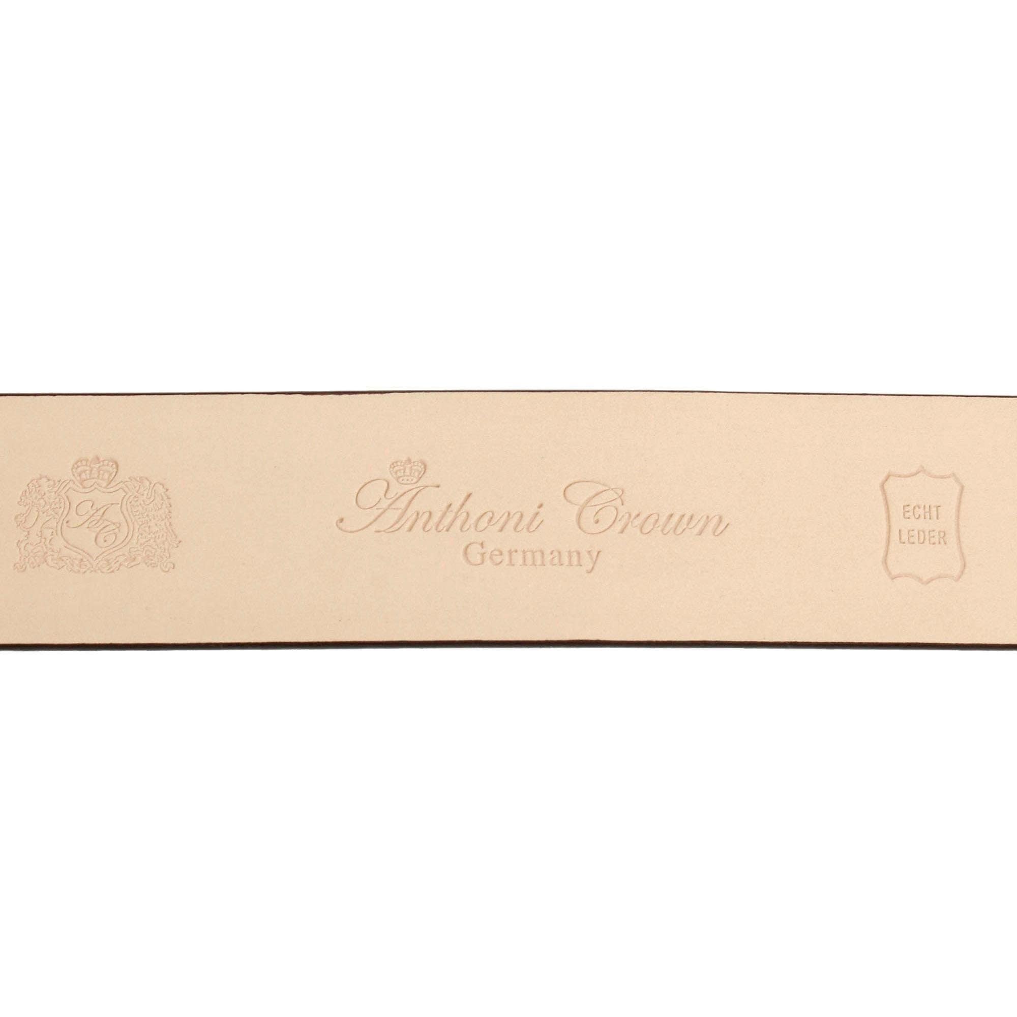 OTTO stilvoller Crown shoppen Handgenähter Automatik-Schließe online Anthoni Ledergürtel, in schwarz mit bei Gürtel