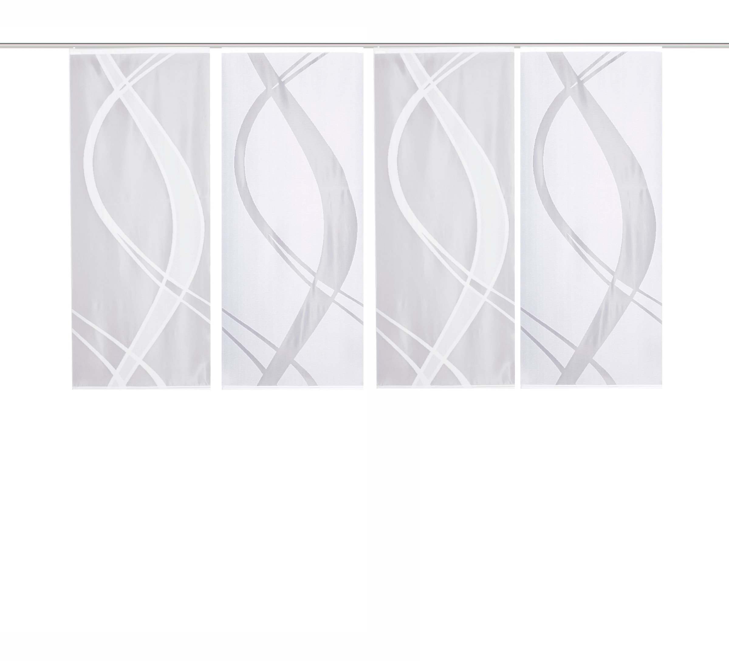 HOME WOHNIDEEN Schiebegardine »TIBASO« Paneelwagen 4 Stk. tlg. halbtransparent