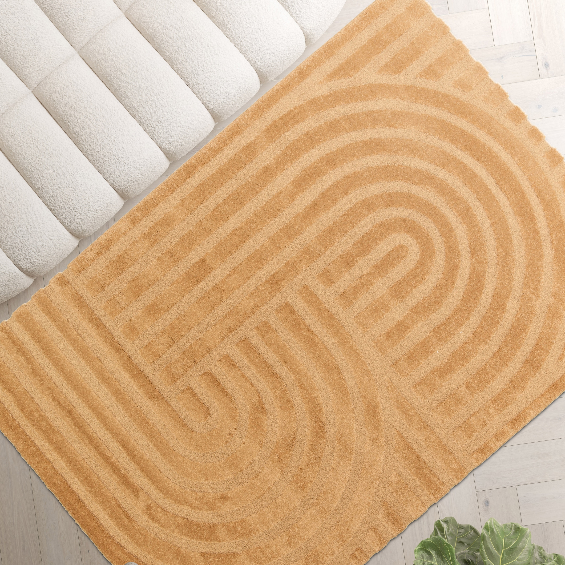 Primaflor-Ideen in Textil Teppich »COSMO Swing, Made in Belgium« rechteckig 14 mm Höhe modernes Design, Hoch-Tief Effekt, weicher Flor