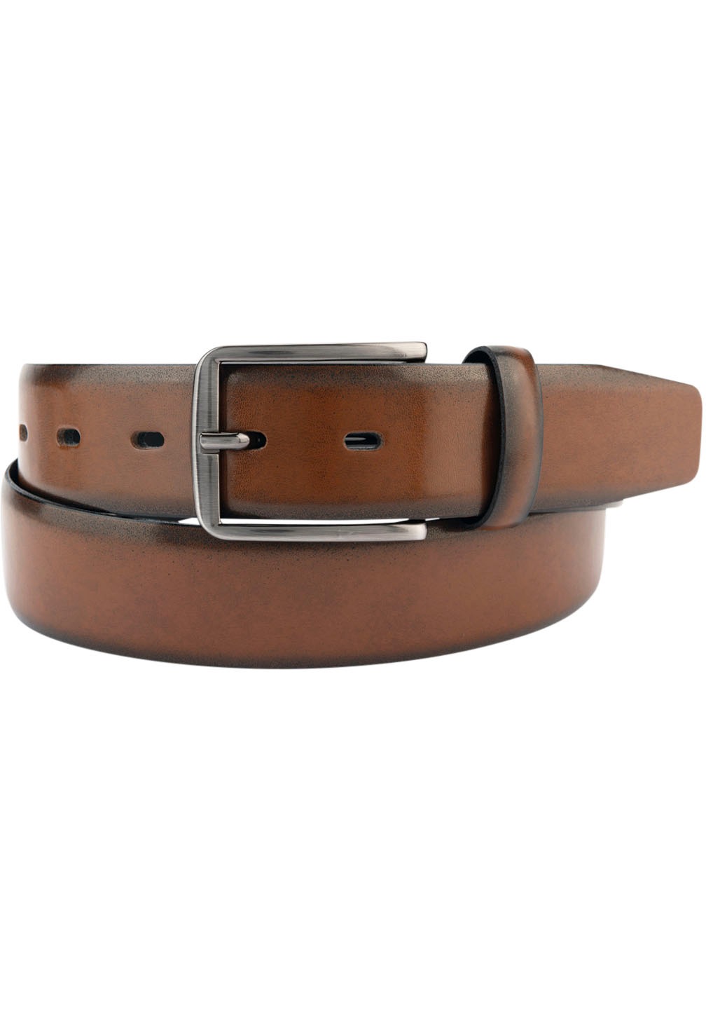 Bernd Götz Herren Ledergürtel mit Schattenkante in braun, Größe 95