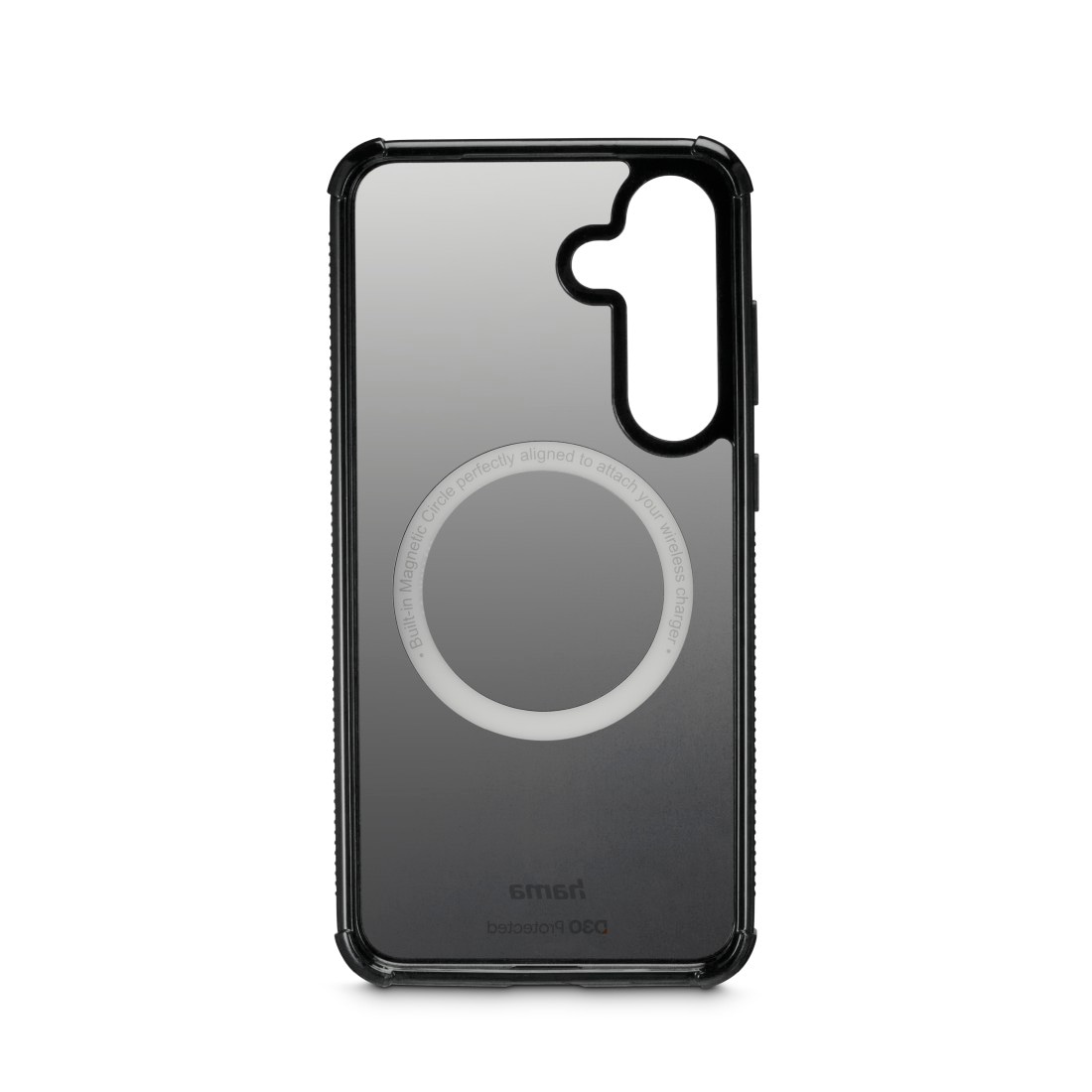 Hama Smartphone-Hülle »Handyhülle magnetisch für Galaxy S25+ (für Qi2, D3O, schwarz)« Smartphones Wireless-Charging