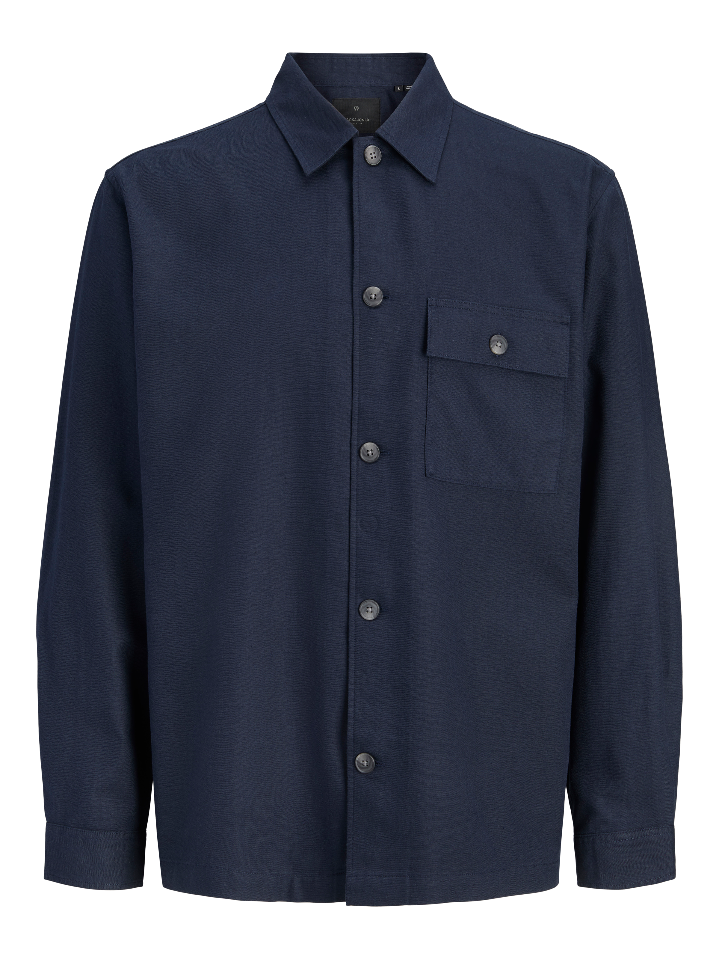 Jack & Jones Langarmhemd »JPRBLATYLER HERRINGBONE L/S OVERSHIRT« mit Brust Tasche