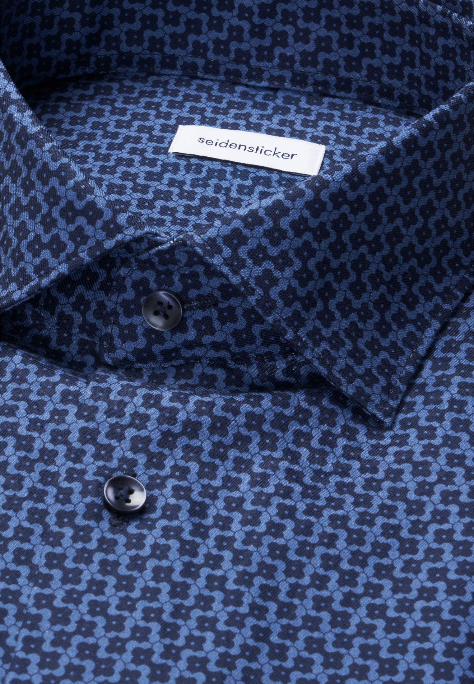 seidensticker Businesshemd »Schwarze Rose« Regular 1/1 Kentkragen Druck