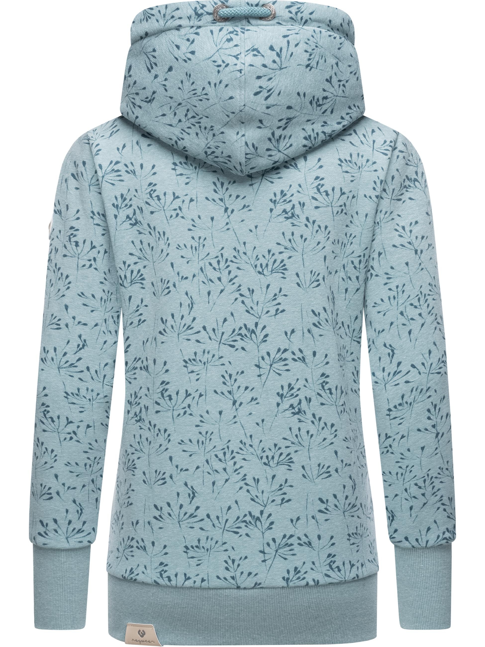 Ragwear Hoodie »Hoodie Gripy Flowery«, modischer Kapuzenpullover mit hohem Kragen