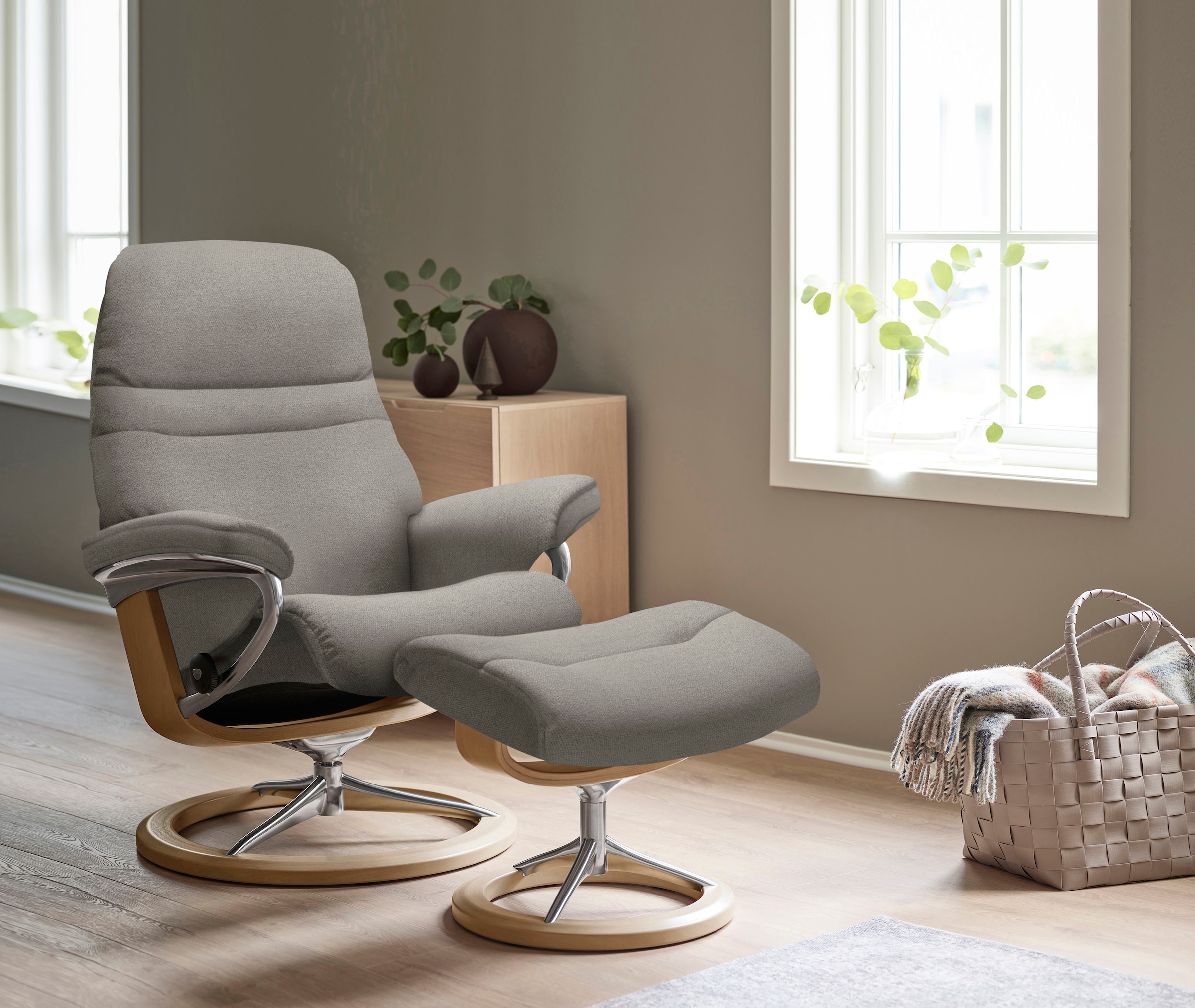 Stressless® Relaxsessel »Sunrise«, mit Signature Base, Größe L, Gestell Eiche
