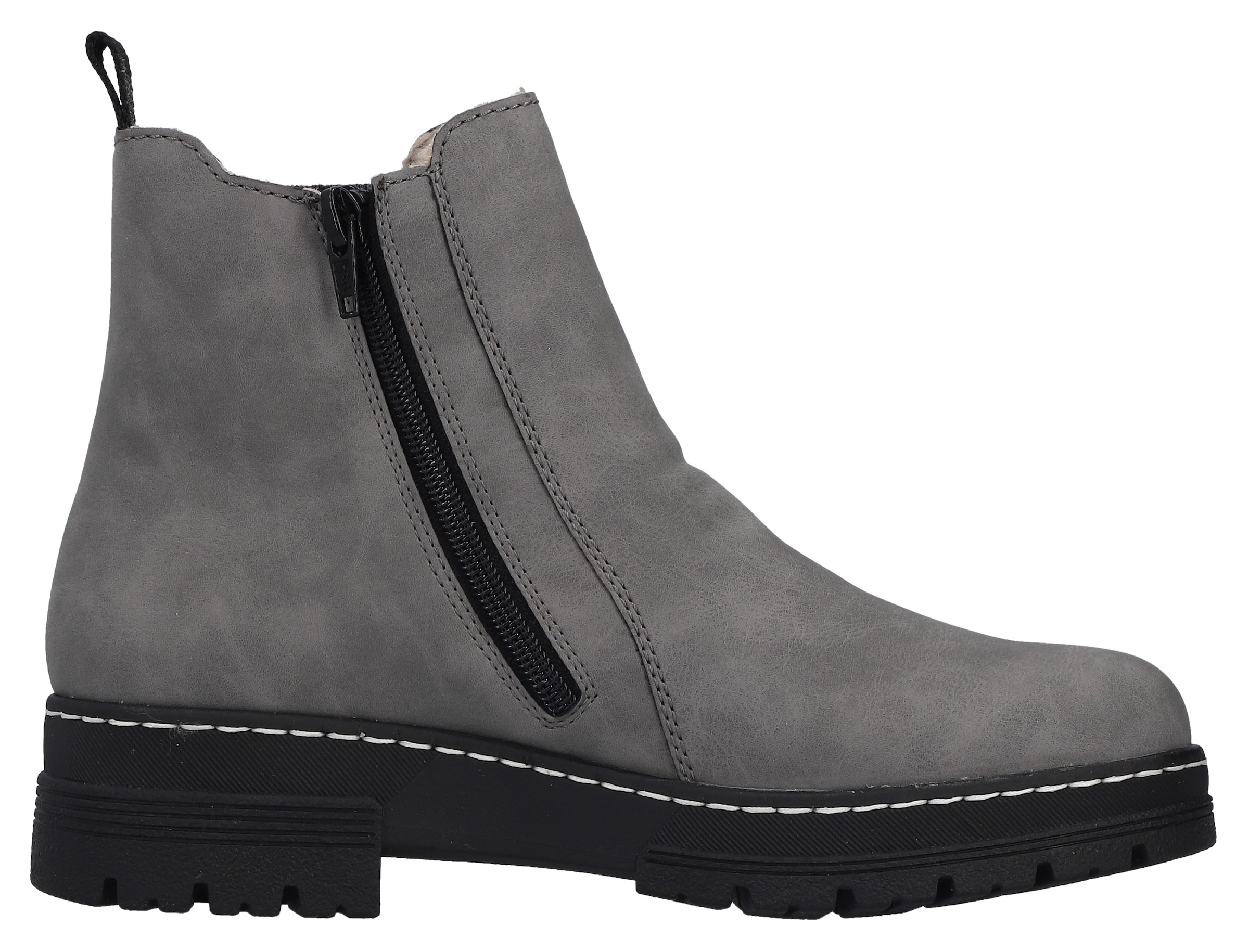 Rieker Chelseaboots  Winterstiefelette, Winterboots, Blockabsatz, mit Stretcheinsatz