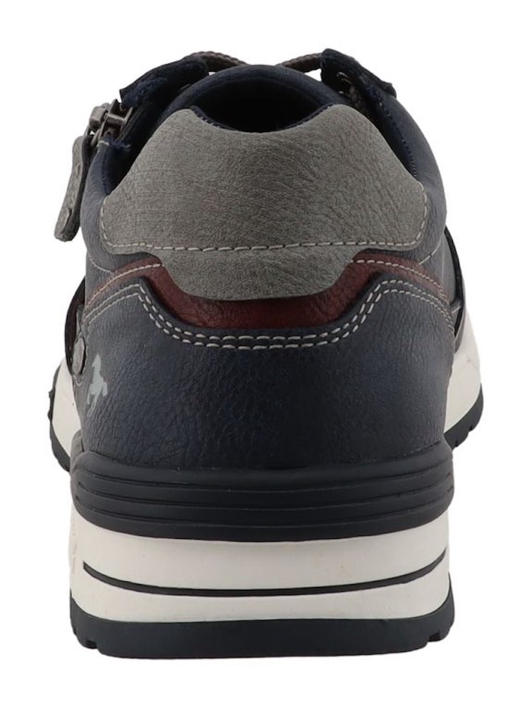 Mustang Shoes Sneaker »Filippo«  Freizeitschuh, Halbschuh, Schnürer mit seitlichem Reißverschluss
