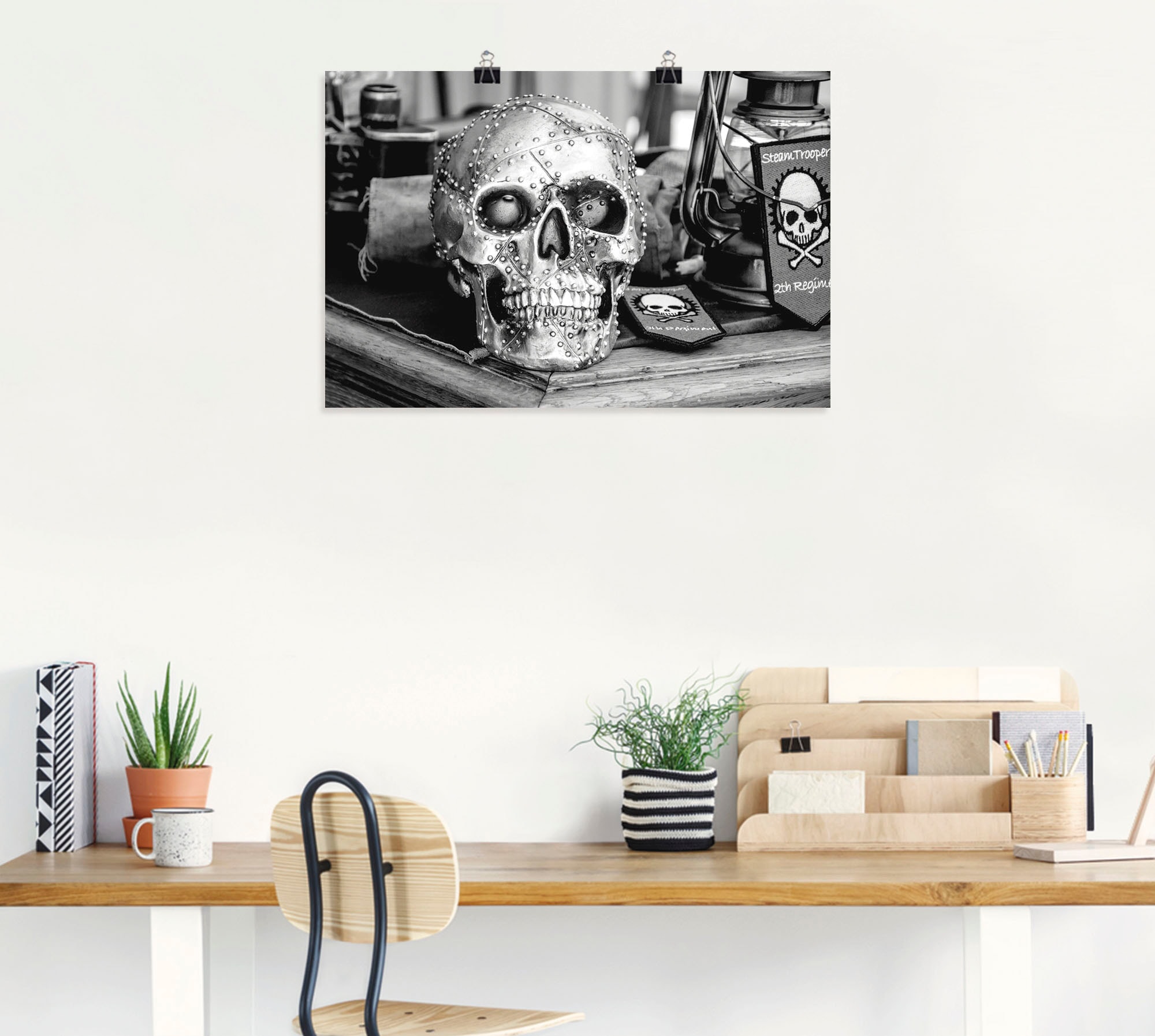 Artland Wandbild »Totenkopf«, klassische Fantasie, (1 St.), als Leinwandbild, Poster, Wandaufkleber in verschied. Größen