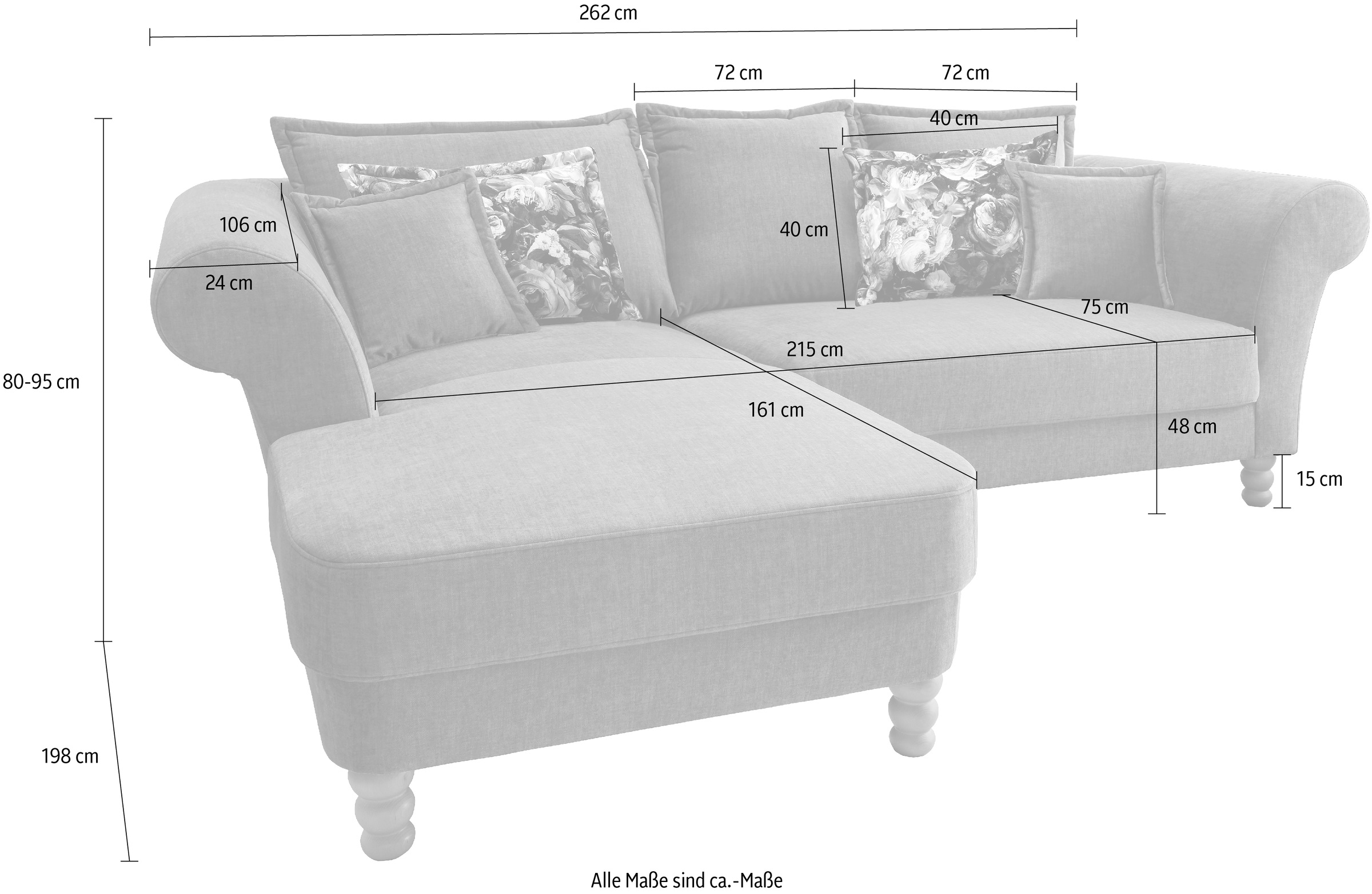 Home affaire Ecksofa »Tassilo L-Form«