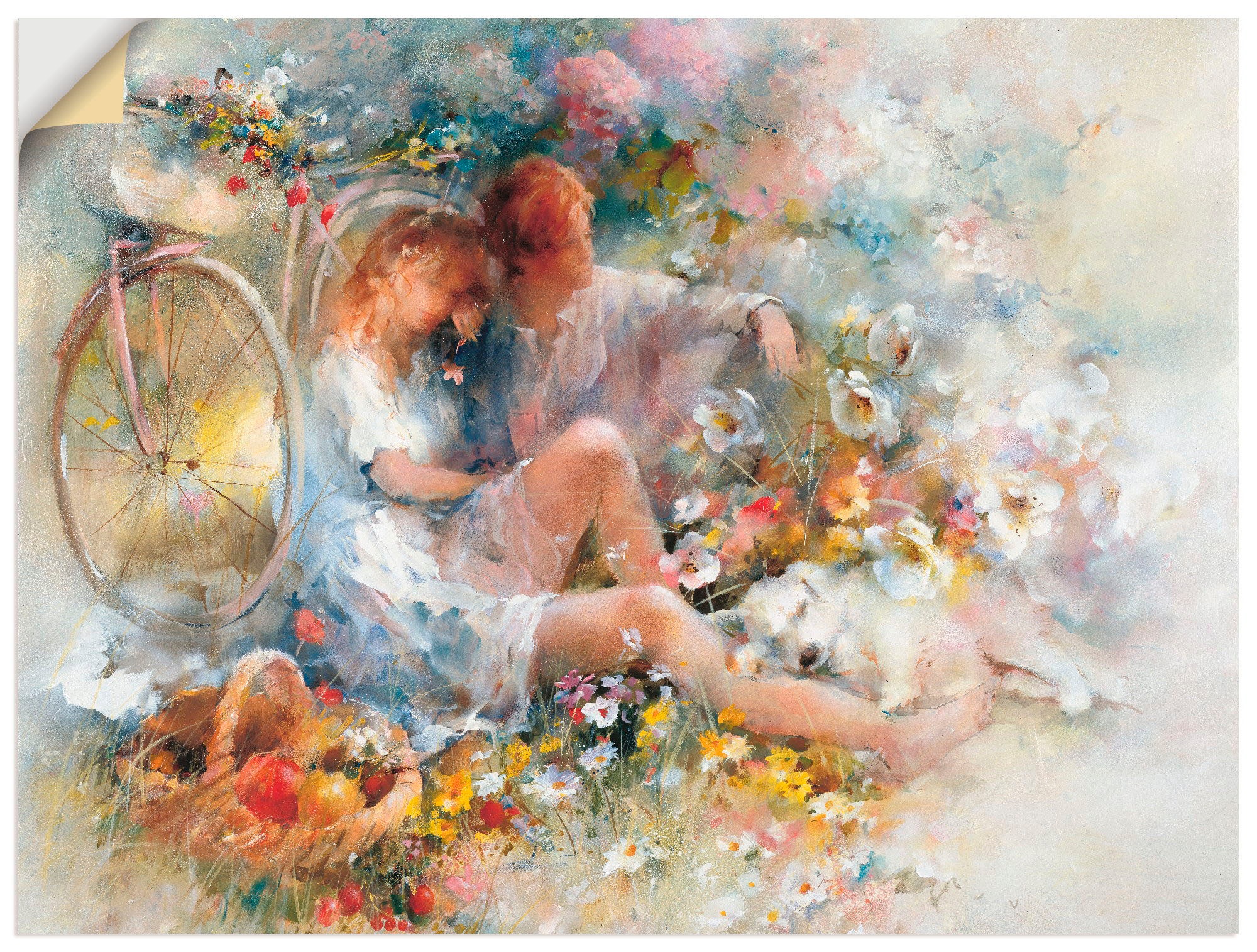 Artland Wandbild »Reise im Frühjahr«, Paar, (1 St.), in vielen Größen & Produktarten -Leinwandbild, Poster, Wandaufkleber / Wandtattoo auch für Badezimmer geeignet