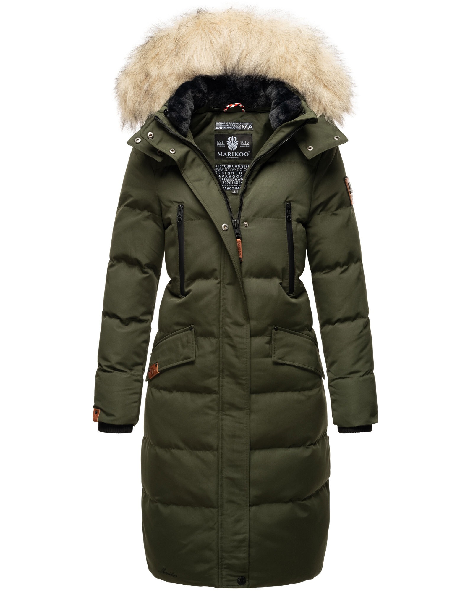 Marikoo Winterjacke »Marikoo Schneesternchen Damen Winter Steppjacke B890«