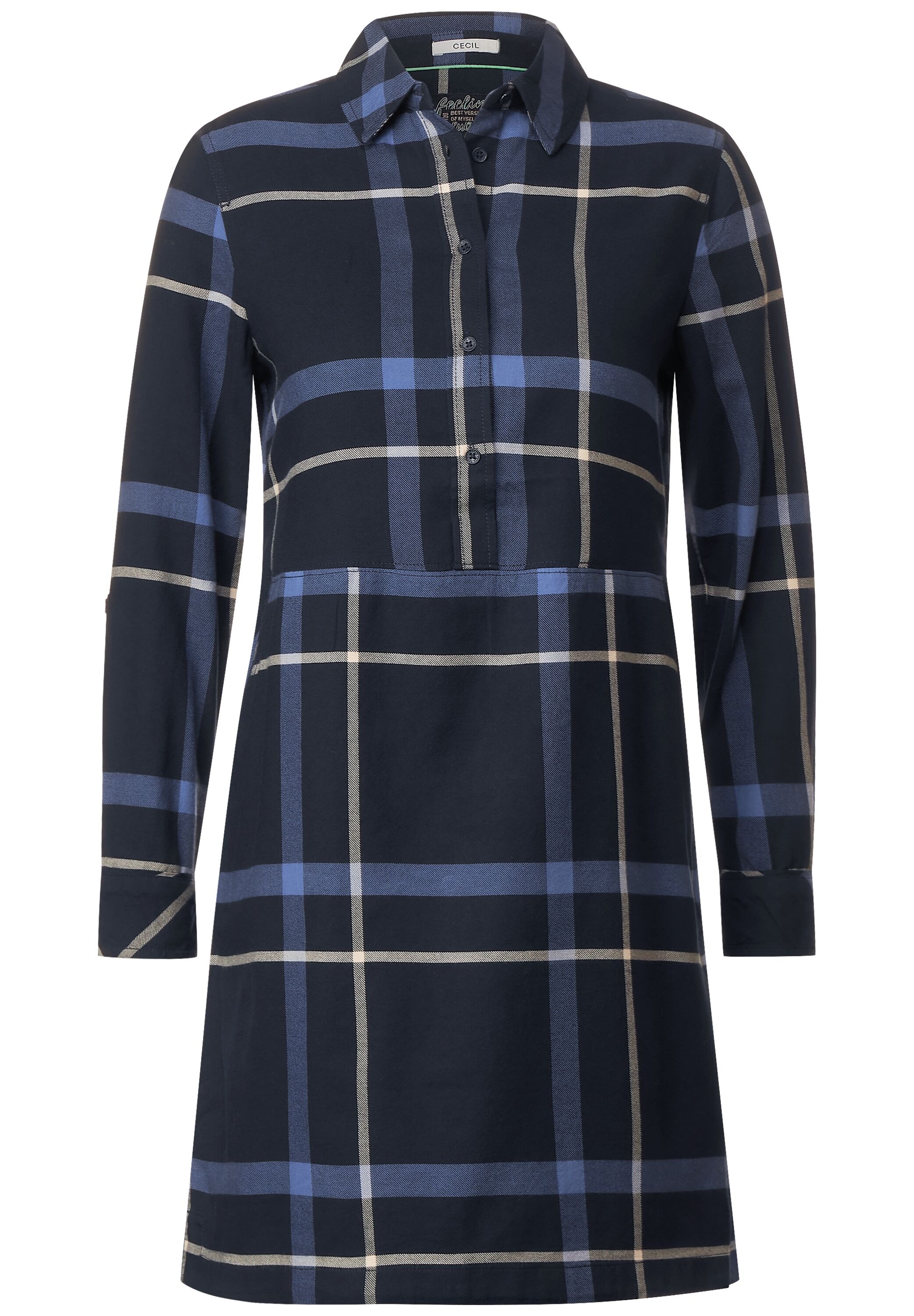 Check Online Dress« Blusenkleid OTTO »Flannel kaufen Cecil Shop im