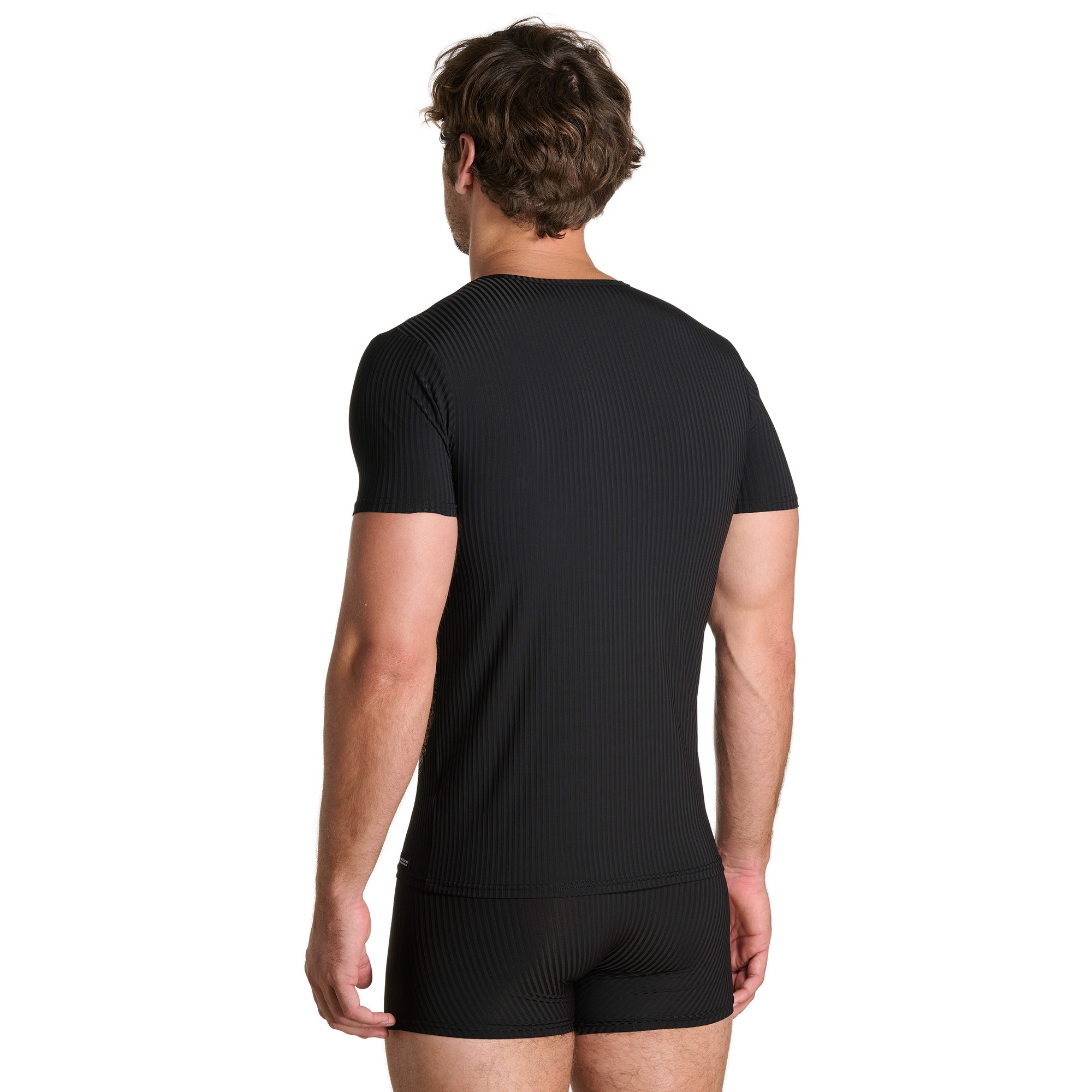 Bruno Banani Rundhalsshirt »ANTISTRESS« Kurzarm, Rundhalsausschnitt, Cotton-Mix