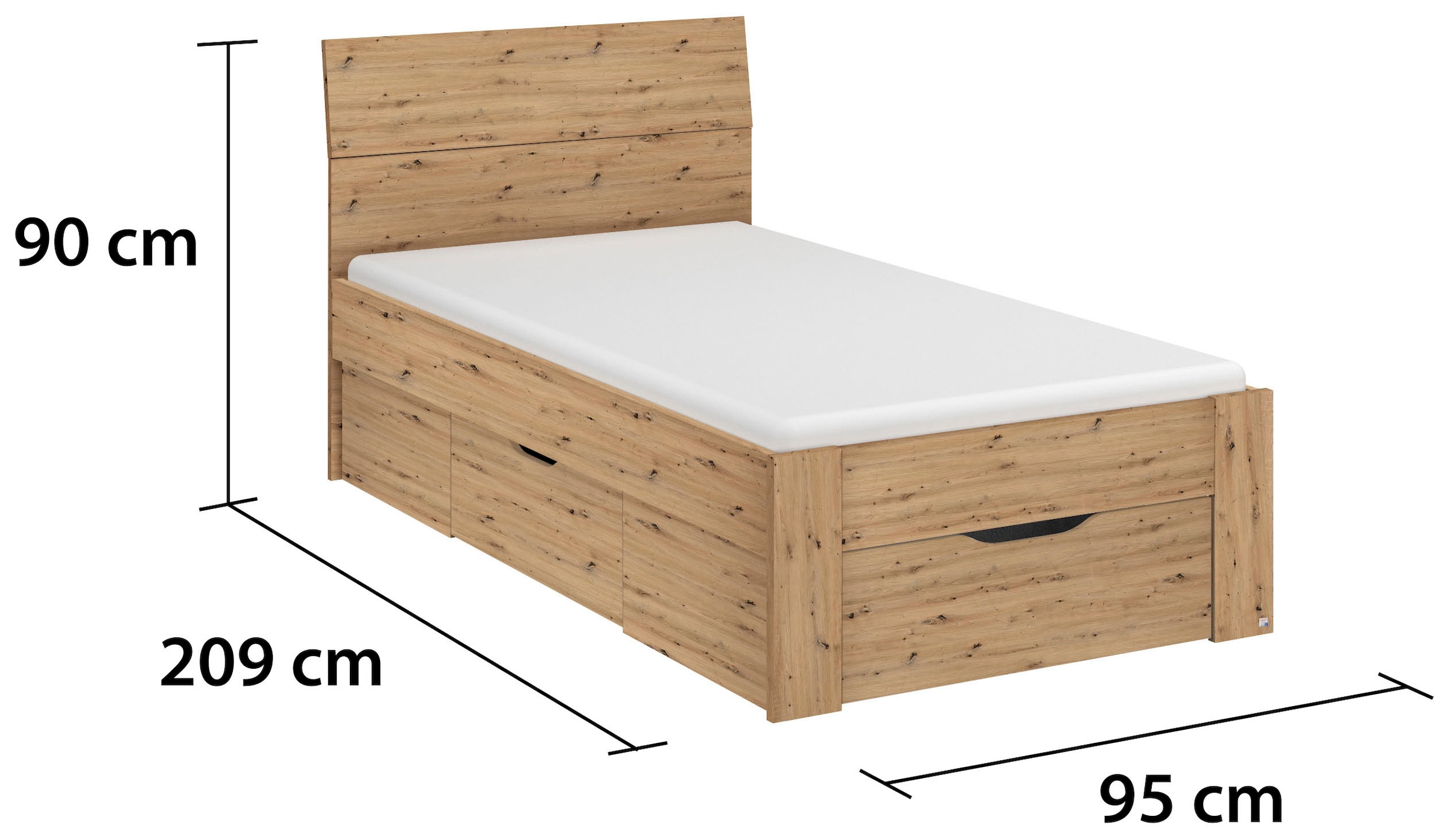 rauch Bett »Einzelbett Doppelbett Stauraum FLEXX Breiten 90/140/180 cm« Einzelbett Doppelbett Stauraum FLEXX Breiten 90/140/180 cm