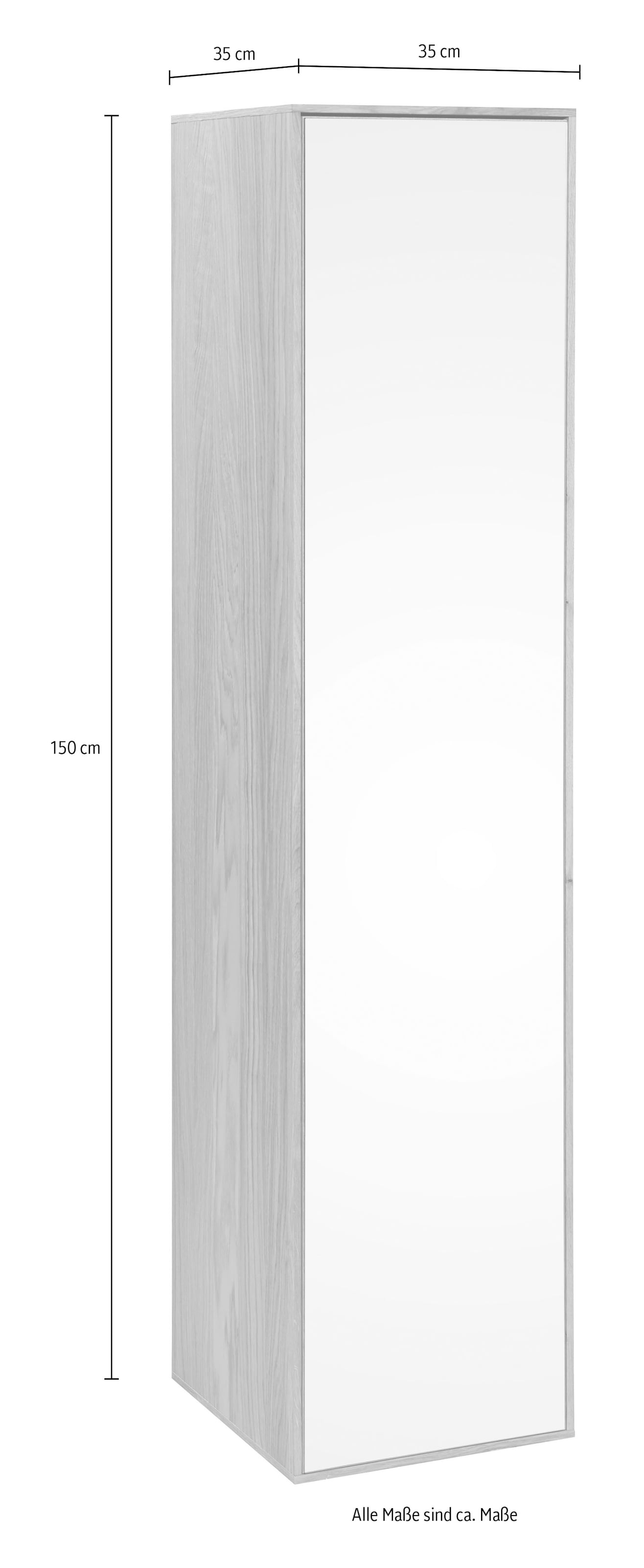 BASIC by Balculina Badmöbel-Set »Yukon«, (4 St.), Breite 160 cm,Badezimmerset 4-tlg, Softclose, teilmassiv/massiv