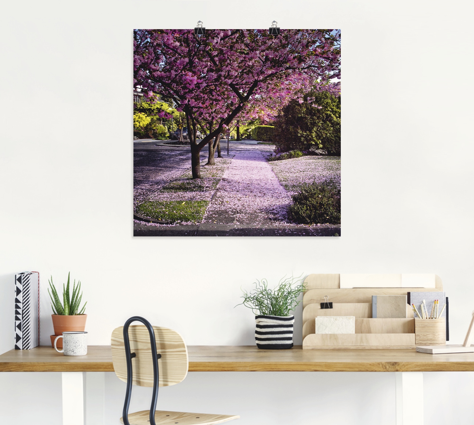 Artland Wandbild »Fallende Blütenblätter«, Bäume, (1 St.), als Alubild, Outdoorbild, Leinwandbild, Poster in verschied. Größen