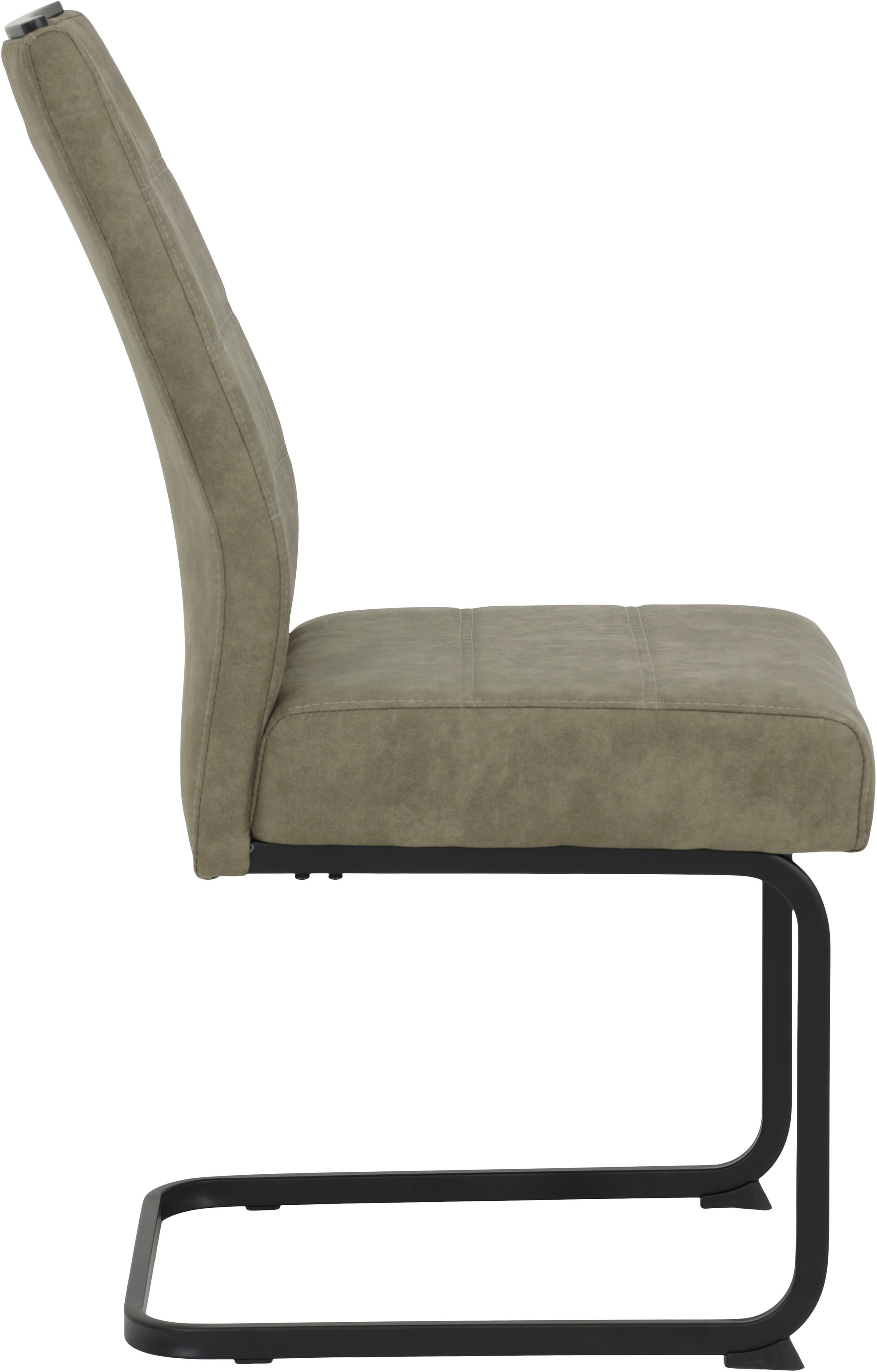 HELA Freischwinger »KERSTIN« (Set) 2 Stk. Microfaser VINTAGE | Polyester Freischwinger, XL Sitzbreite, Griff, Vintage Optik, 140kg belastbar