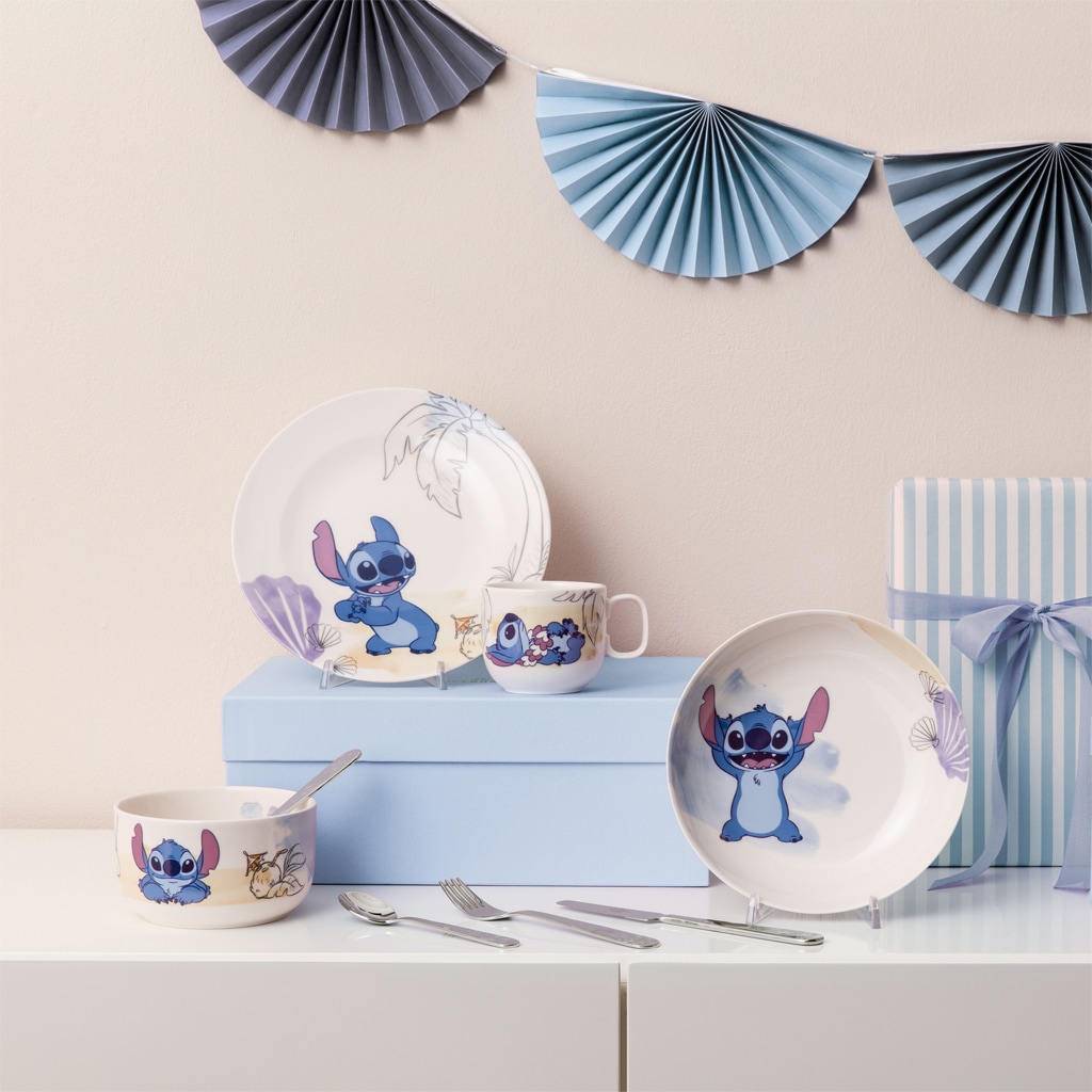 Villeroy & Boch Teller »Kinderteller Disney Stitch ø 21,5 cm 6er Set bunt« Spülmaschinenfest, Mikrowellensicher