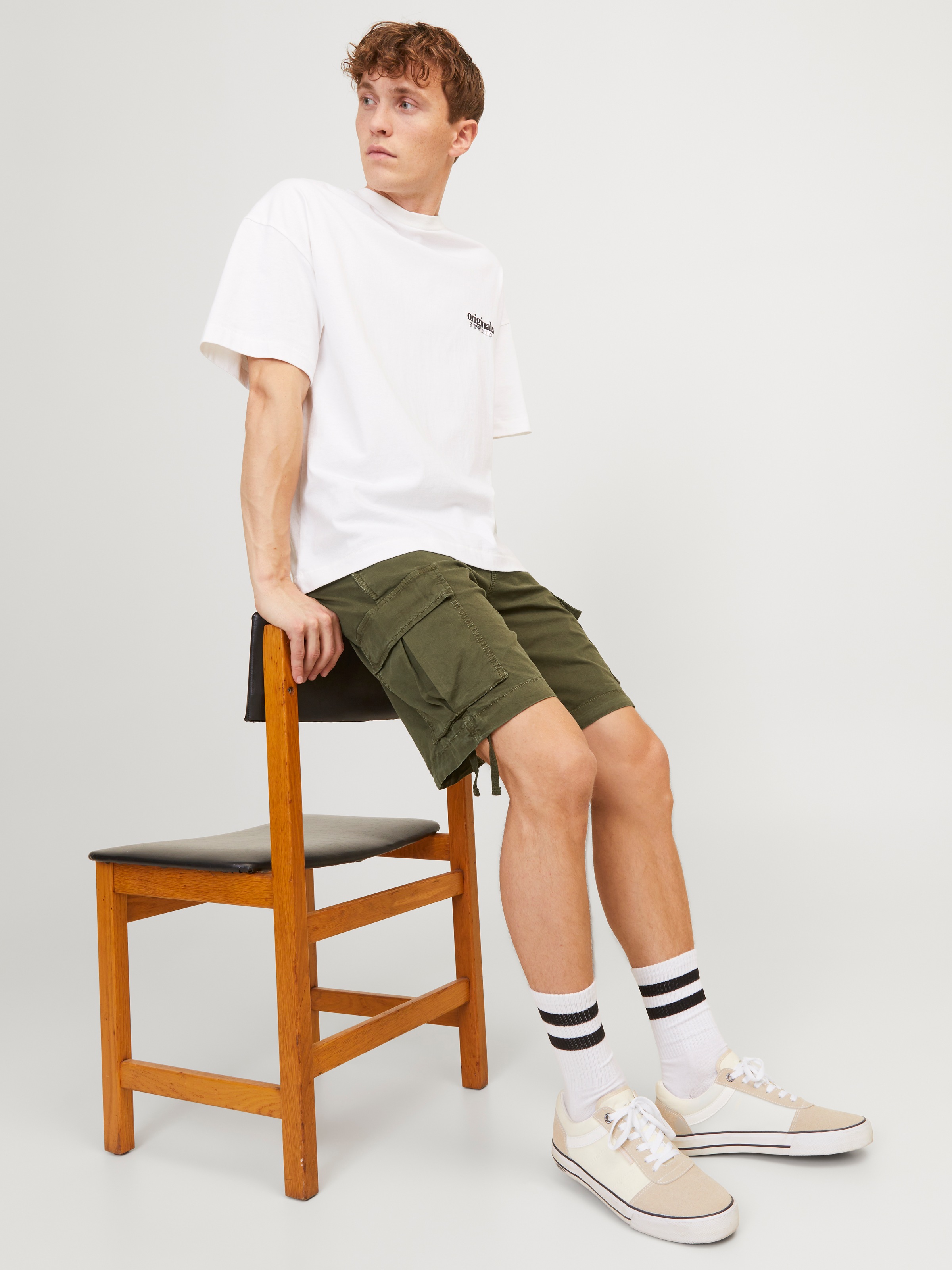 Jack & Jones Cargohose »JPSTCOLE TUCKER CARGO SHORTS LNG SN«