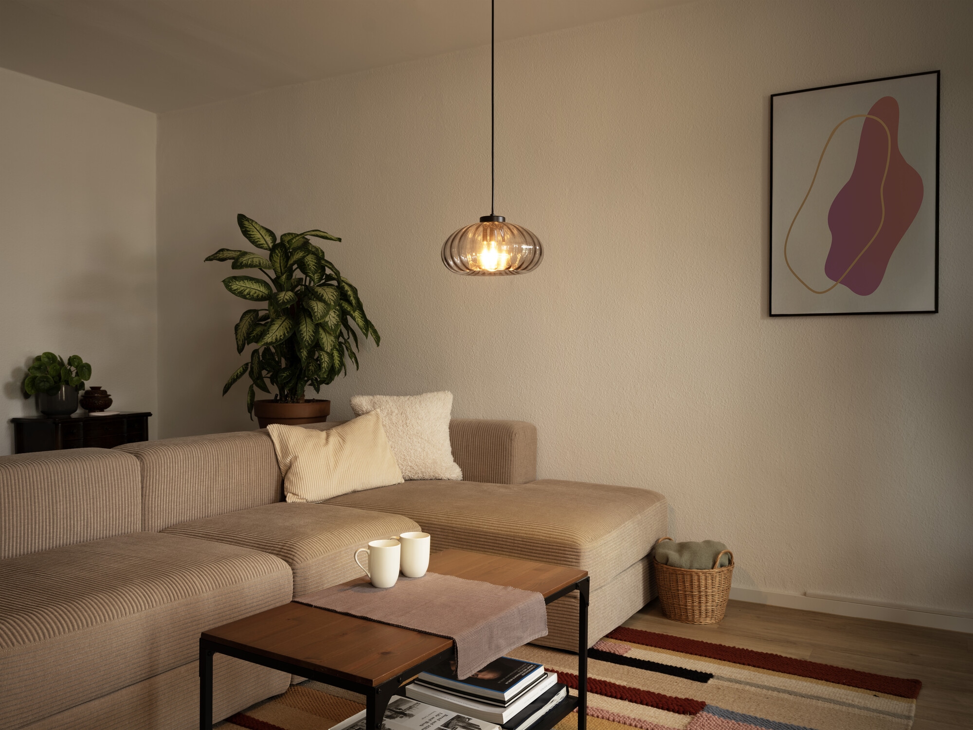 Osram Pendelleuchte »Decor Smoke Glass« E27 1 Stk. schwarz, E27, Stahl und Glas
