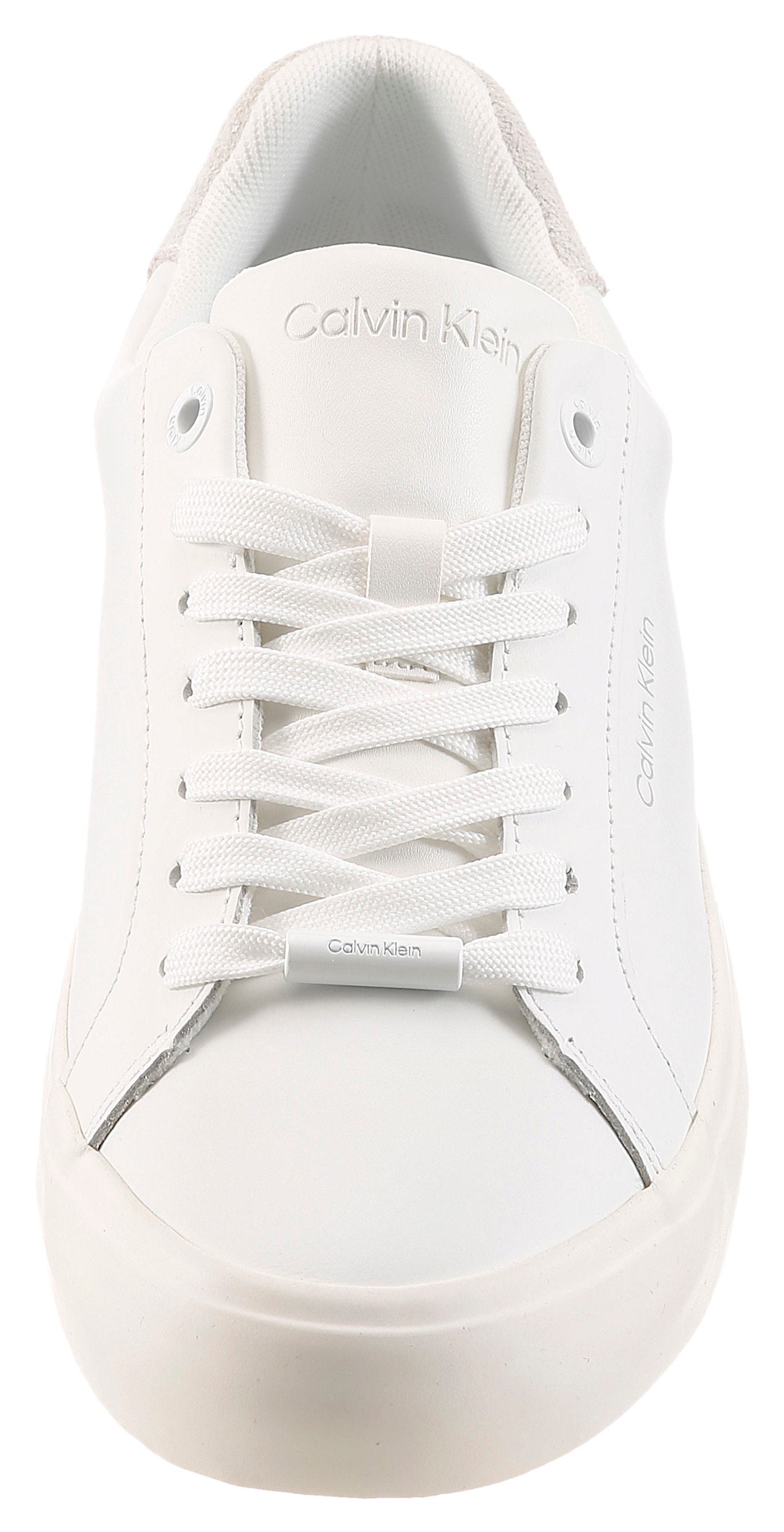 Calvin Klein Plateausneaker »VULC LACE UP LTH MIX«  Casual-Schnürschuh, Freizeitsneaker mit CK-Logo