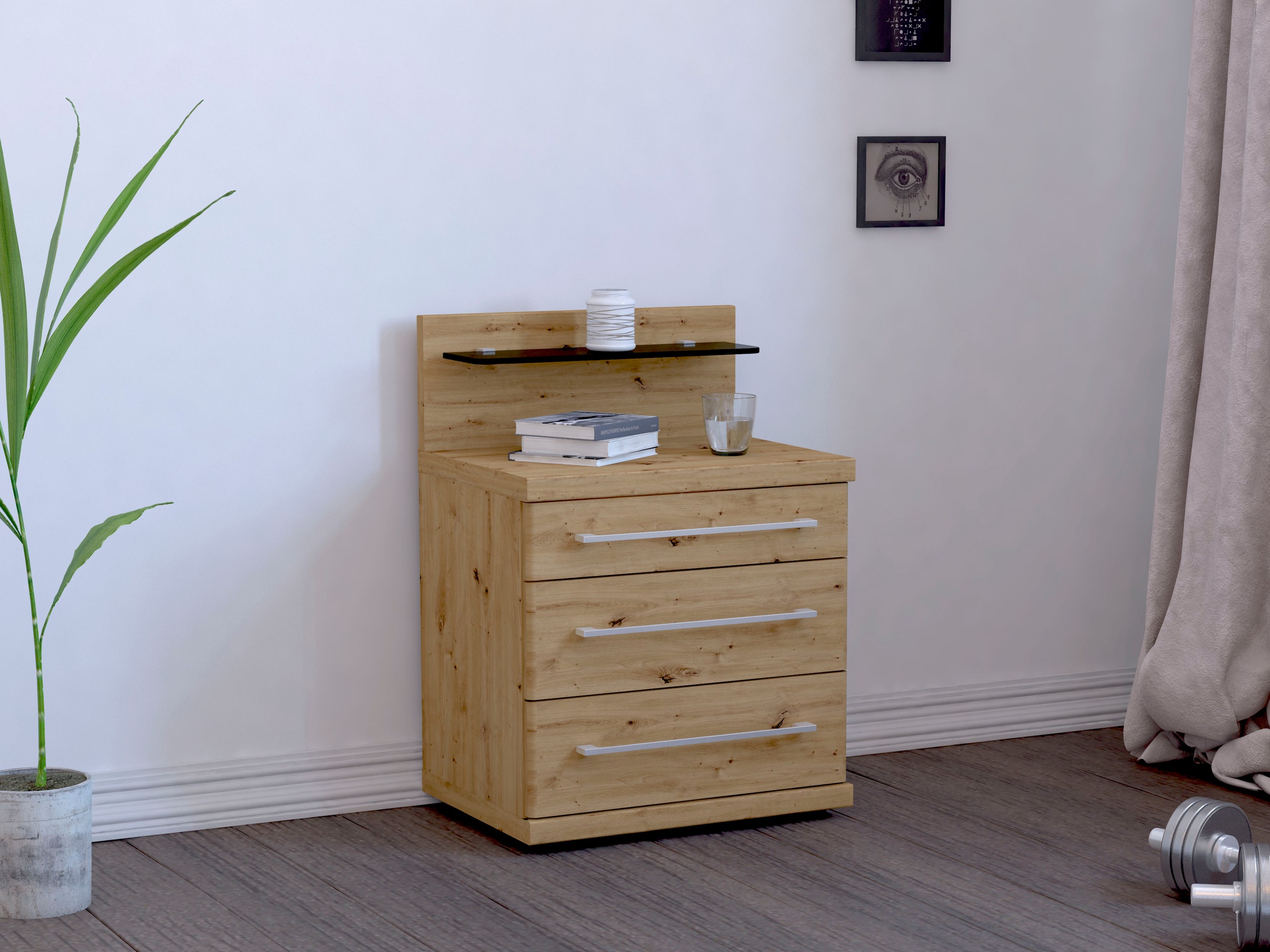 WIEMANN Aufsatzpaneel »Mainau« wahlweise mit LED-Beleuchtung