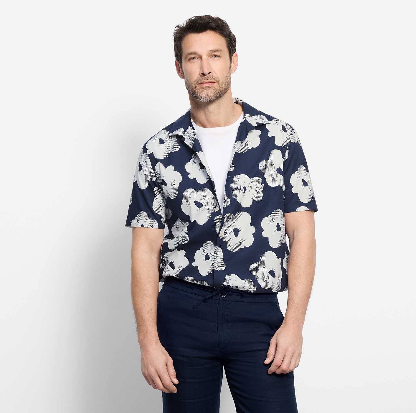 OLYMP Kurzarmhemd »Casual« Freizeithemd, regular fit, Reverskragen
