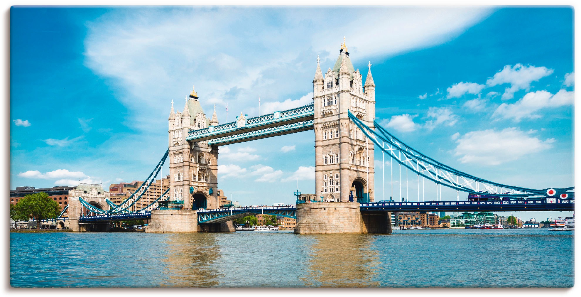 Wandbild »London Tower Bridge«, Brücken, (1 St.), als Alubild, Outdoorbild,...