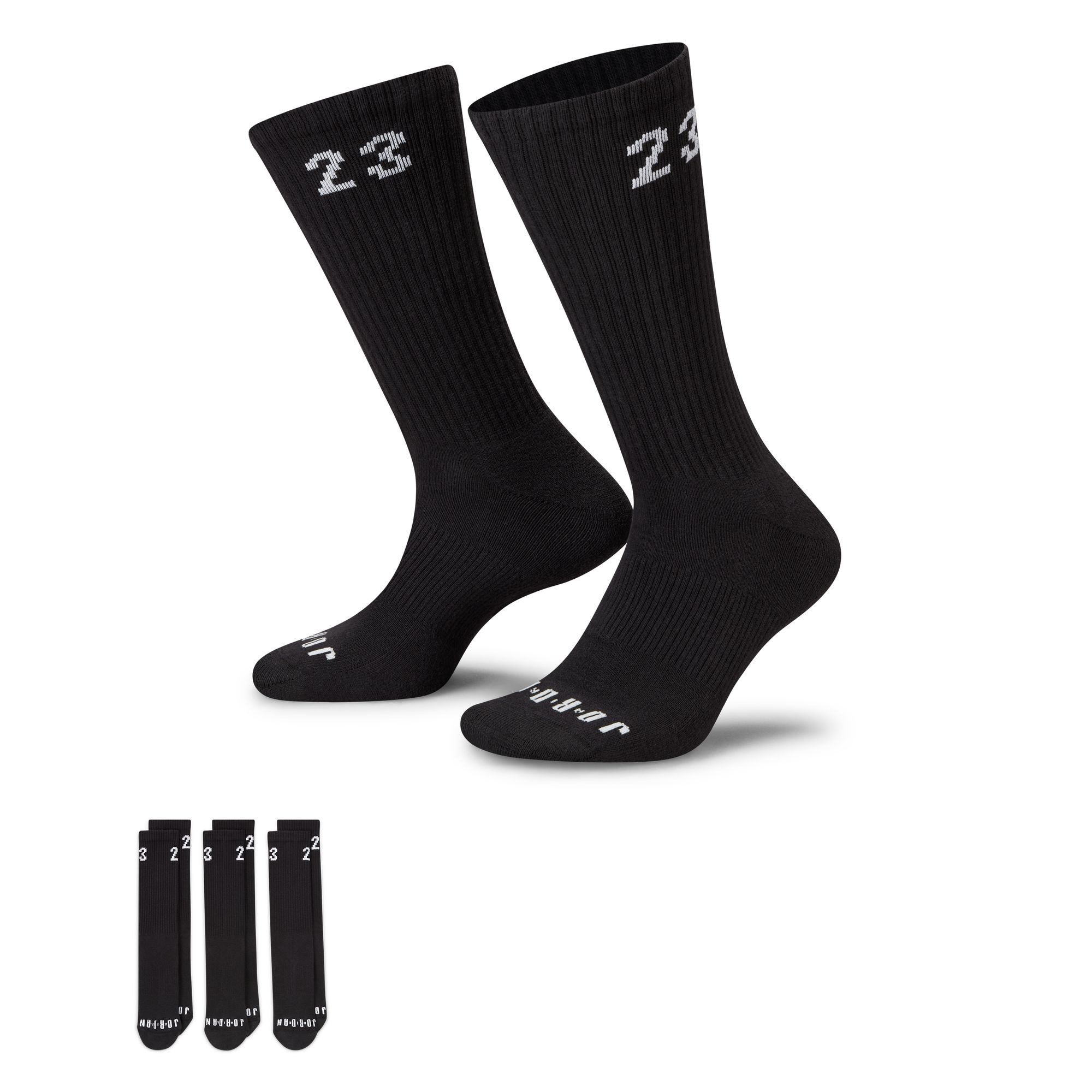Nike Funktionssocken »U J ESSENTIAL CREW 3PR - 144« für sportliche Aktivitäten, mit Dämpfung, stützende Passform