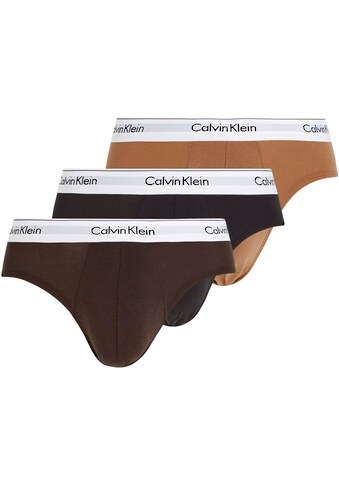 Calvin Klein Slip, (Packung, 3 St., 3er-Pack), mit Logoschriftzug am Wäschebund kaufen