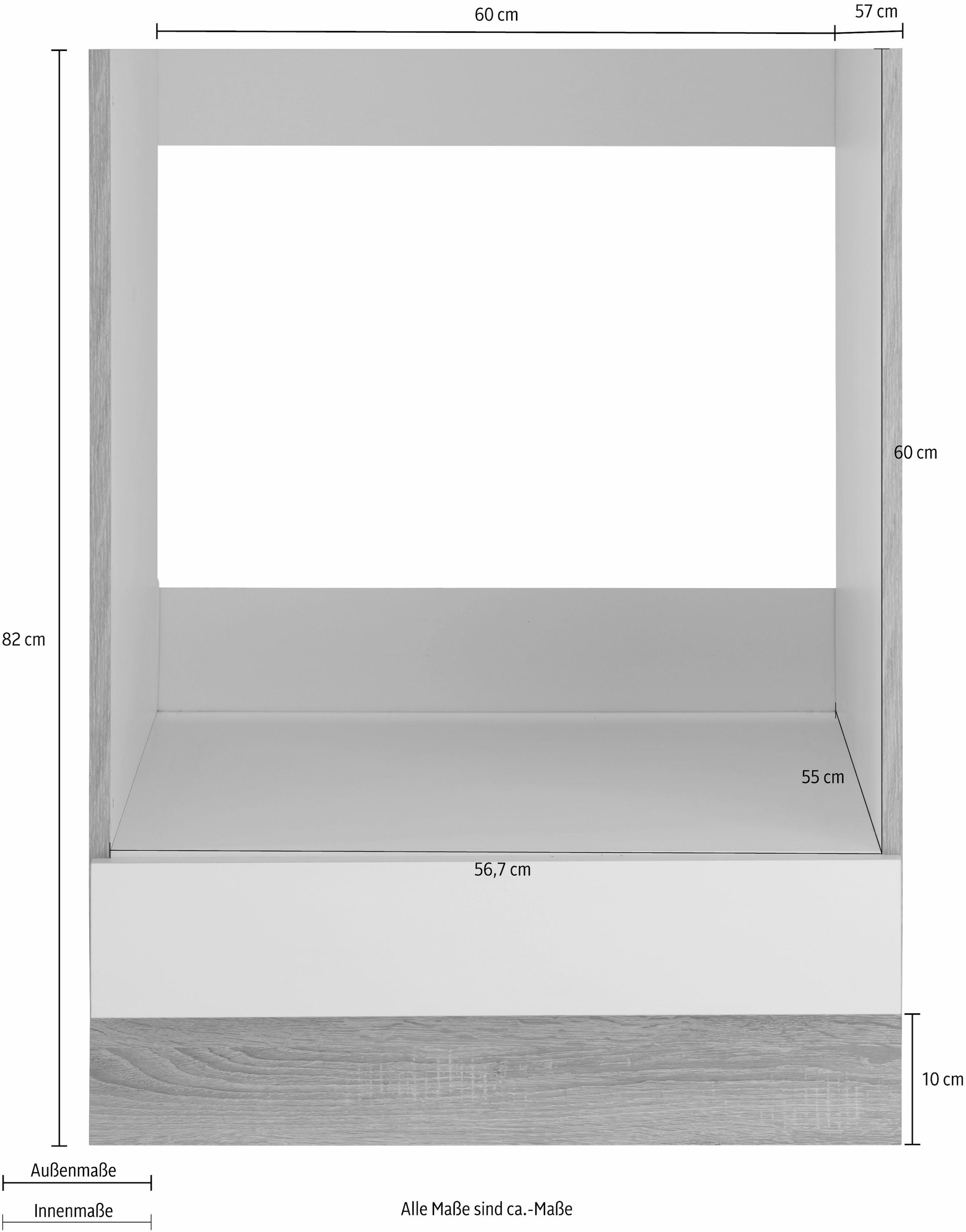 wiho Küchen Herdumbauschrank »Flexi«, Höhe 82 cm bei OTTO