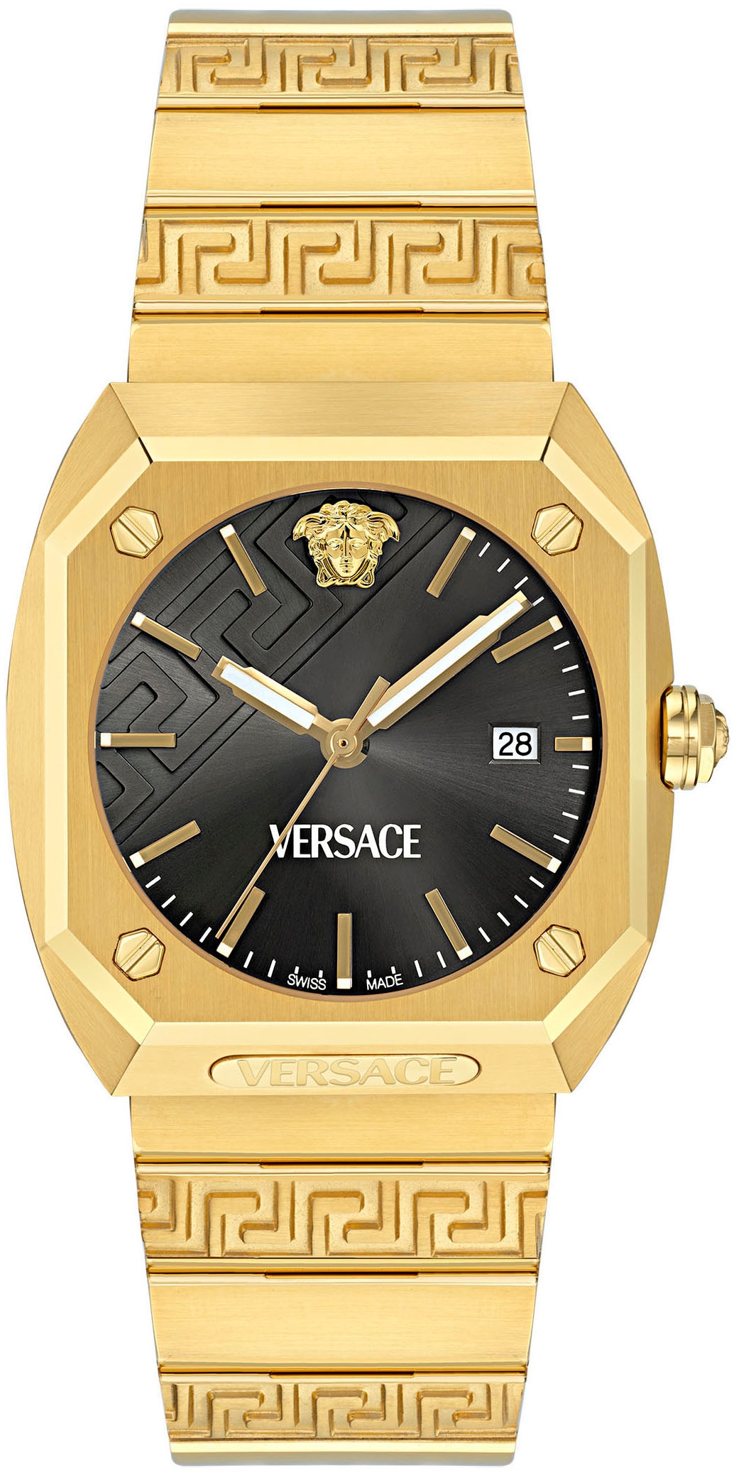 Versace Quarzuhr »ANTARES«, Armbanduhr, Herrenuhr, Saphirglas, Datum, Swiss Made, analog