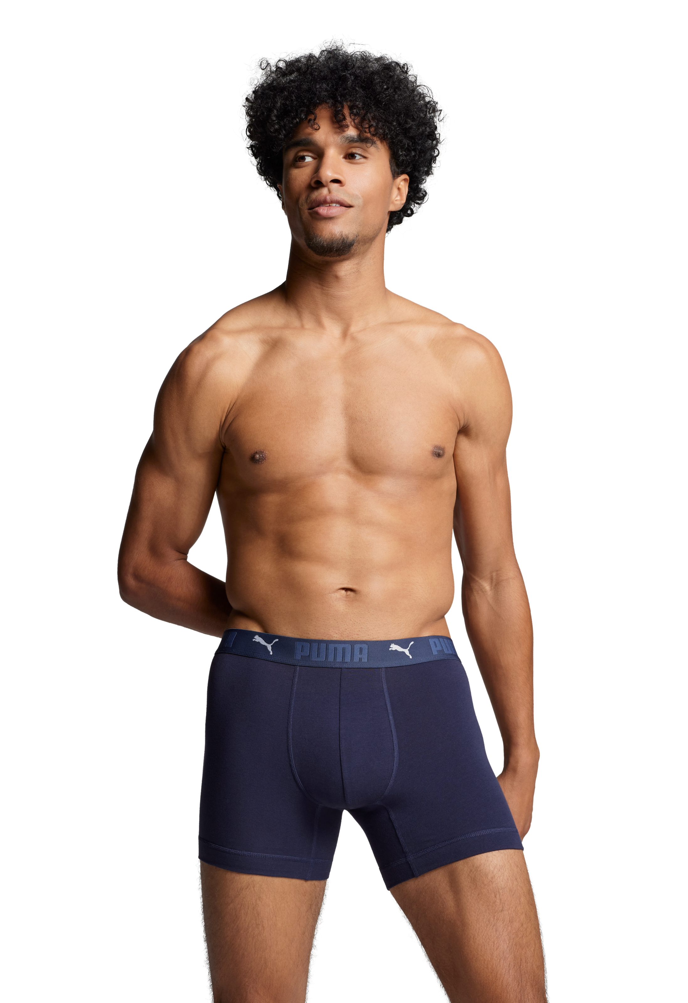 PUMA Boxershorts »PUMA MEN SPORT COTTON BOXERS 2P«, (Packung, 2er Pack), mit Markenschriftzug im Bund