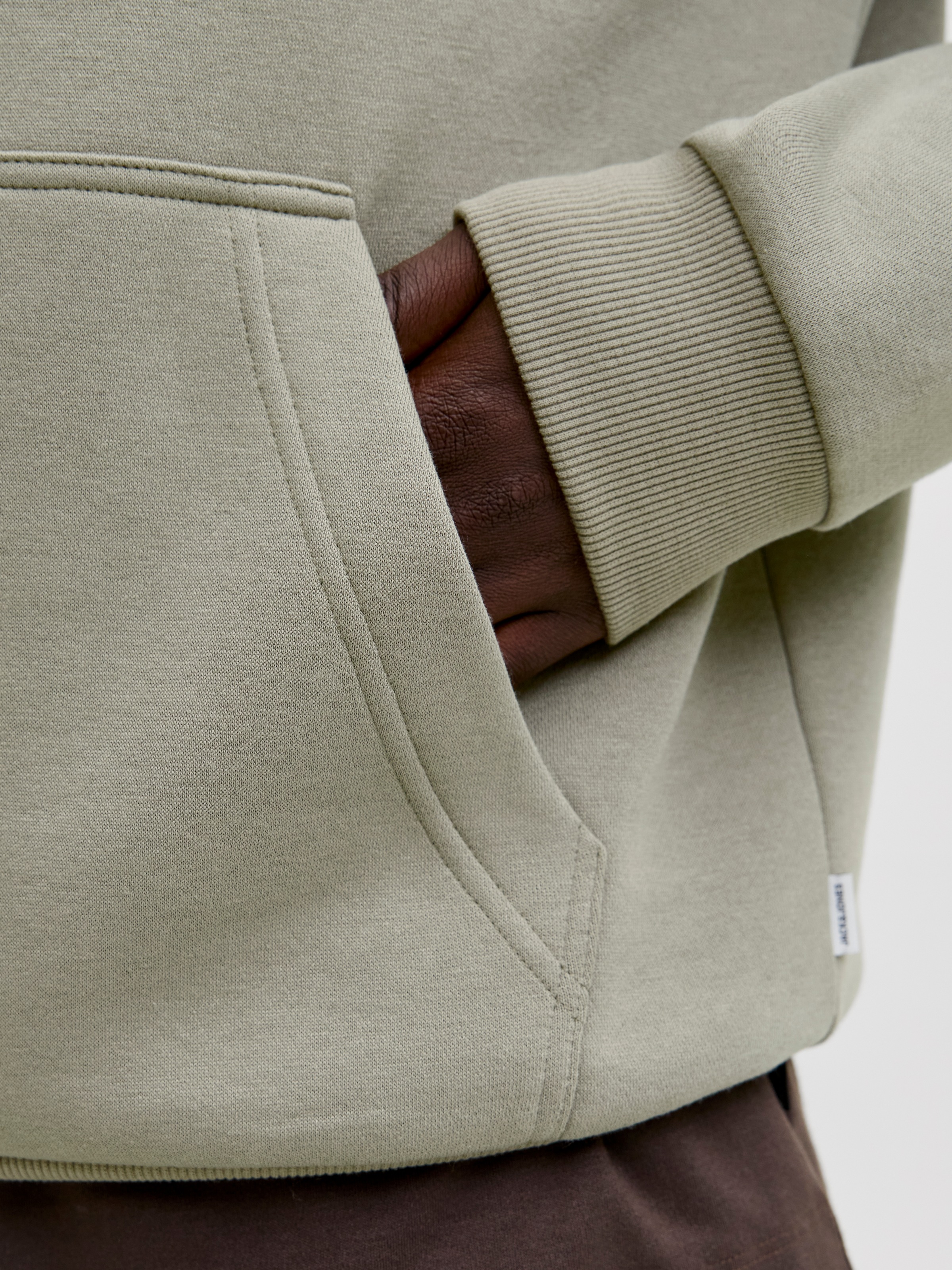 Jack & Jones »JJEBRADLEY SWEAT HOOD NOOS«, Materialmix, relaxed fit
