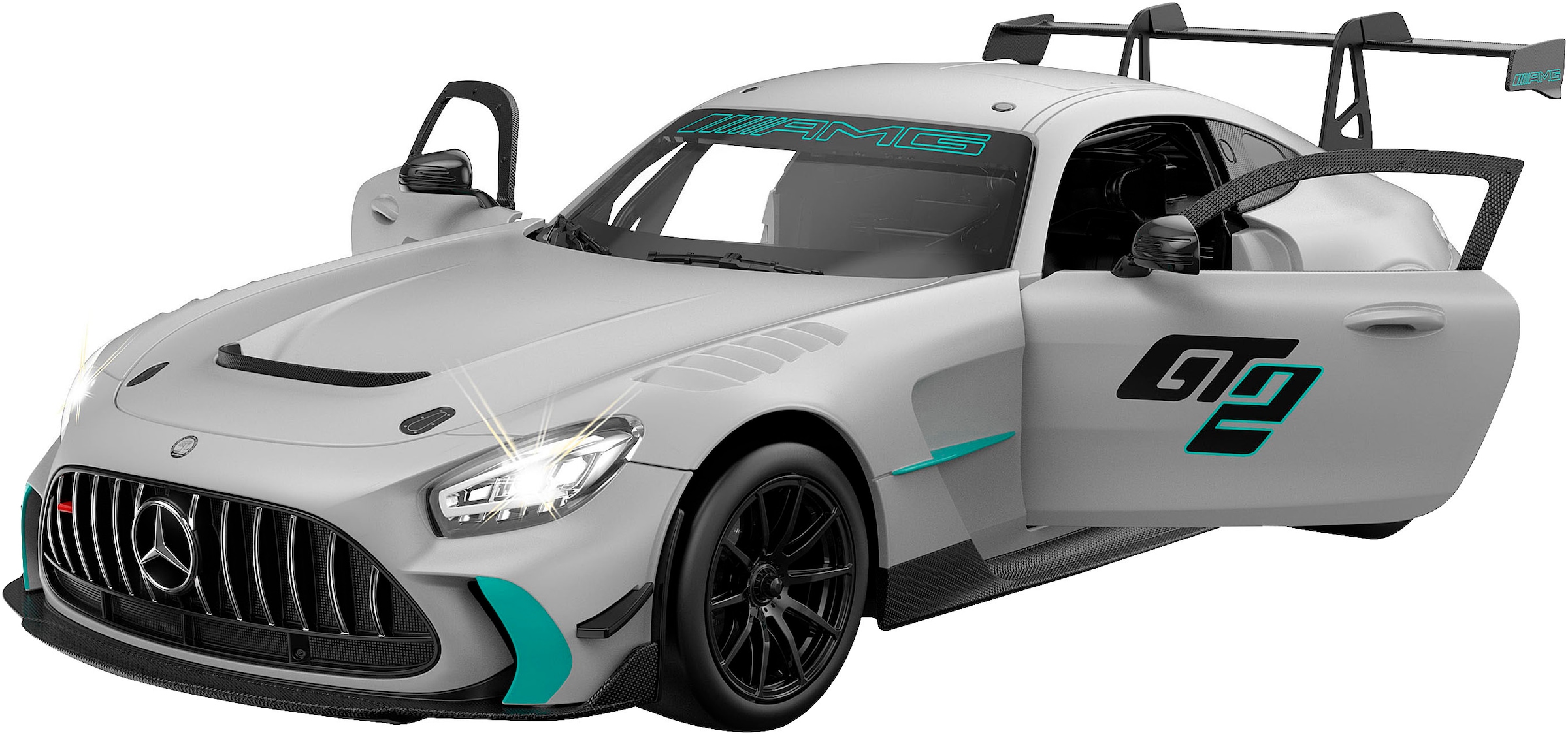 Jamara RC-Auto »Mercedes-AMG GT2 silber 2,4GHz« LED-Licht; Maßstab 1:14