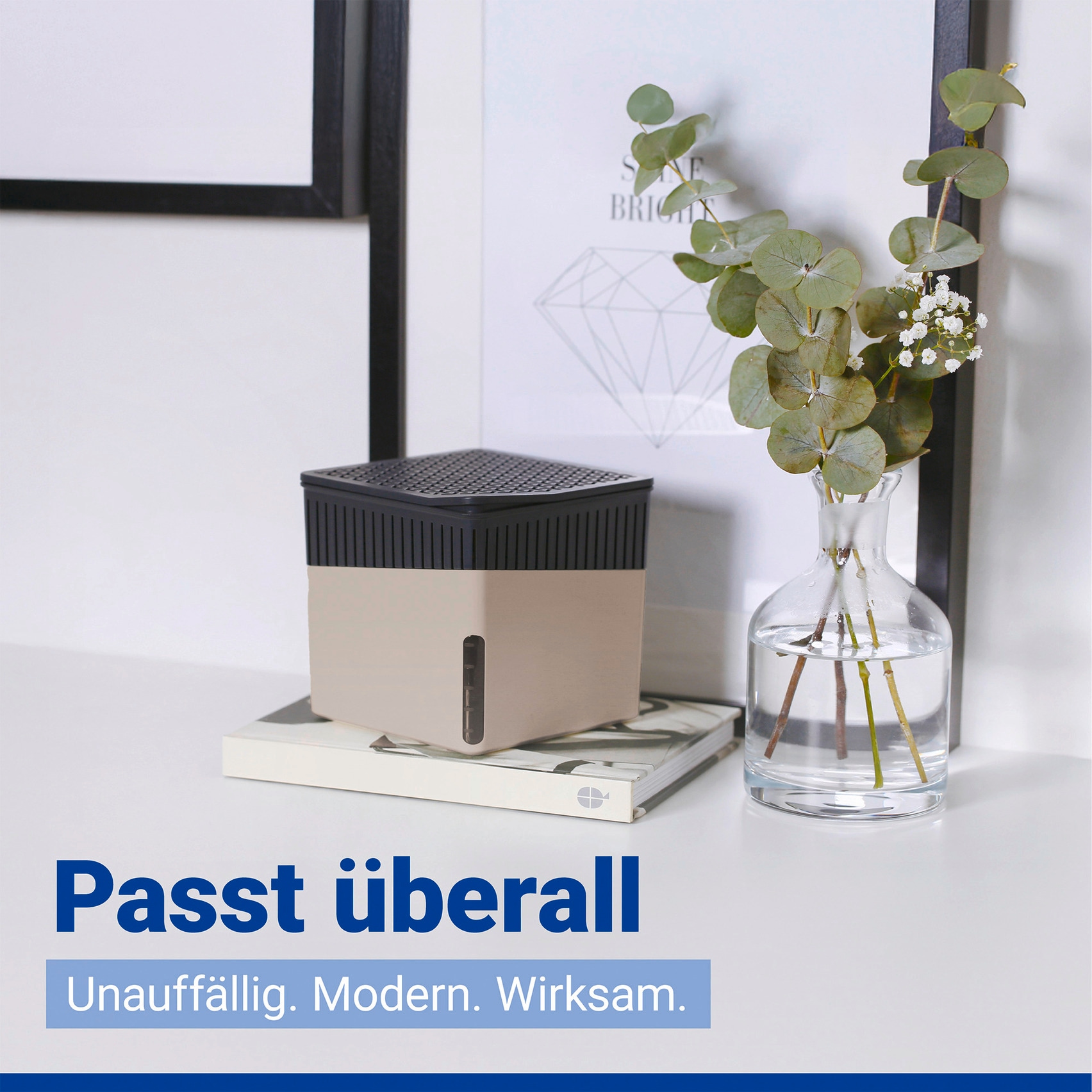 WENKO Luftentfeuchter »Cube« für 80 m³ Räume 2 x 1000g