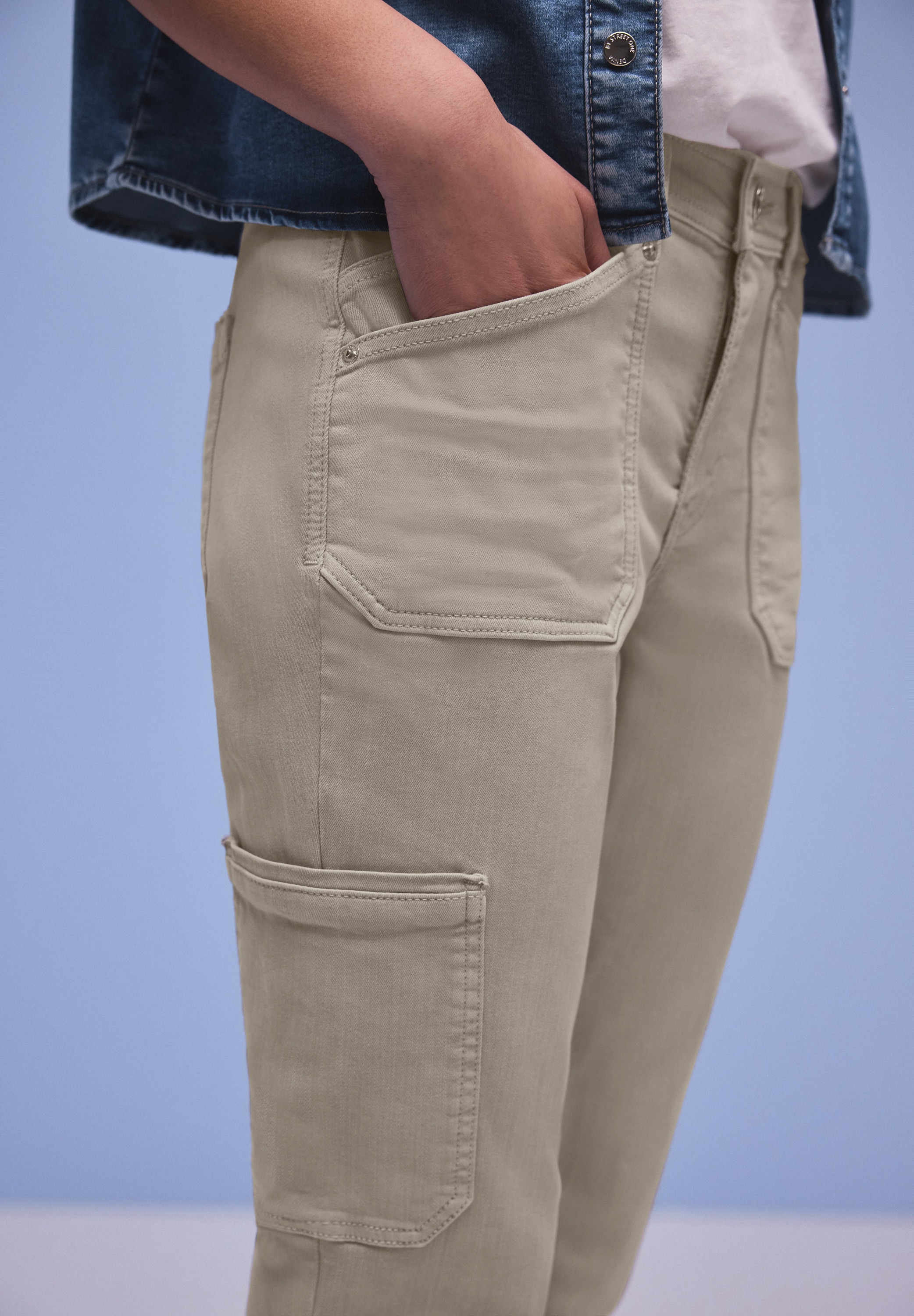 STREET ONE Cargojeans »Style Charlie« mit Slim Legs und Stretch