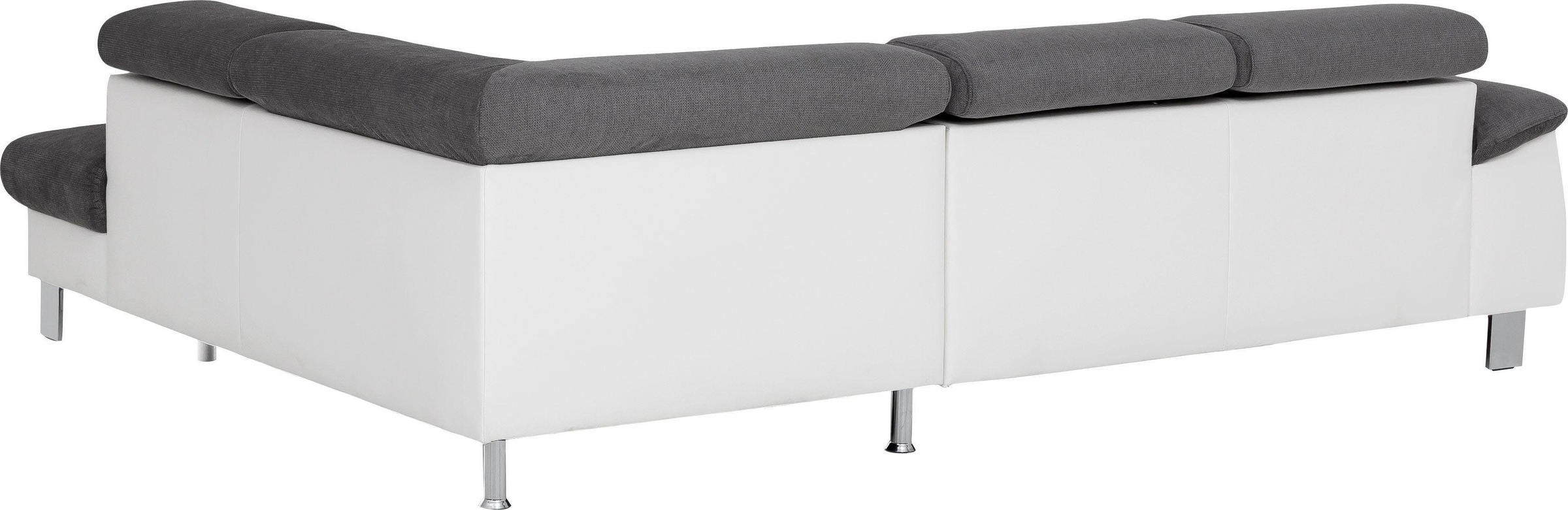 COTTA Polstergarnitur »Komaris L-Form«, (Set), Set bestehend aus: Ecksofa mit Kopfteilverstellung & Hocker